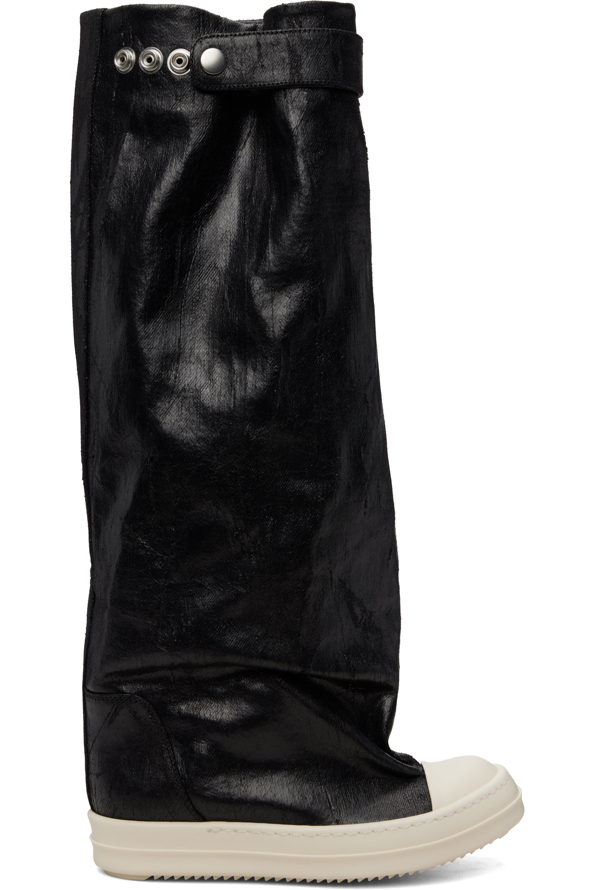 Rick Owens DRKSHDW - Black Tower Elephant Tall Boots