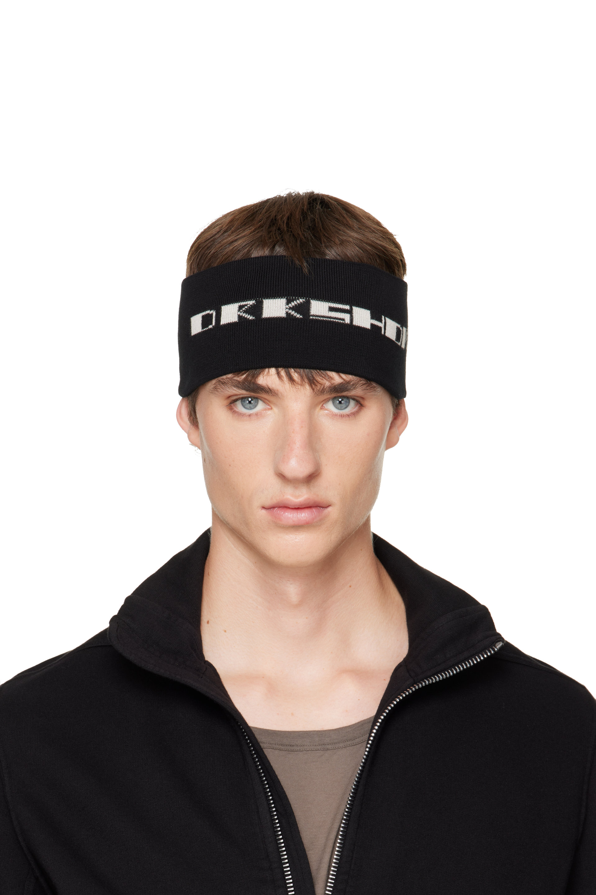 Rick Owens DRKSHDW - 黑色 Tower Knit 头带