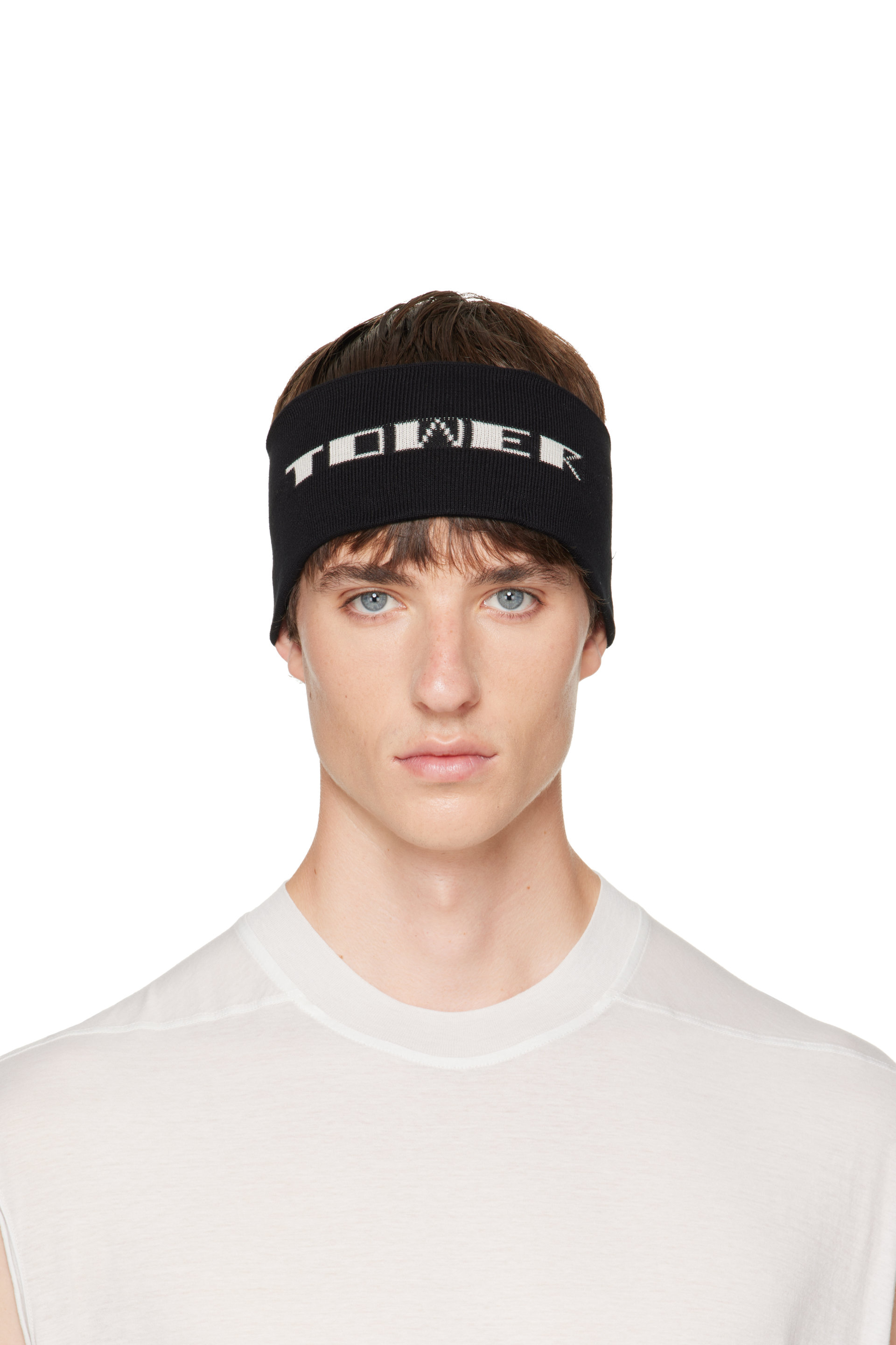 Rick Owens DRKSHDW - 黑色 Tower Knit 头带