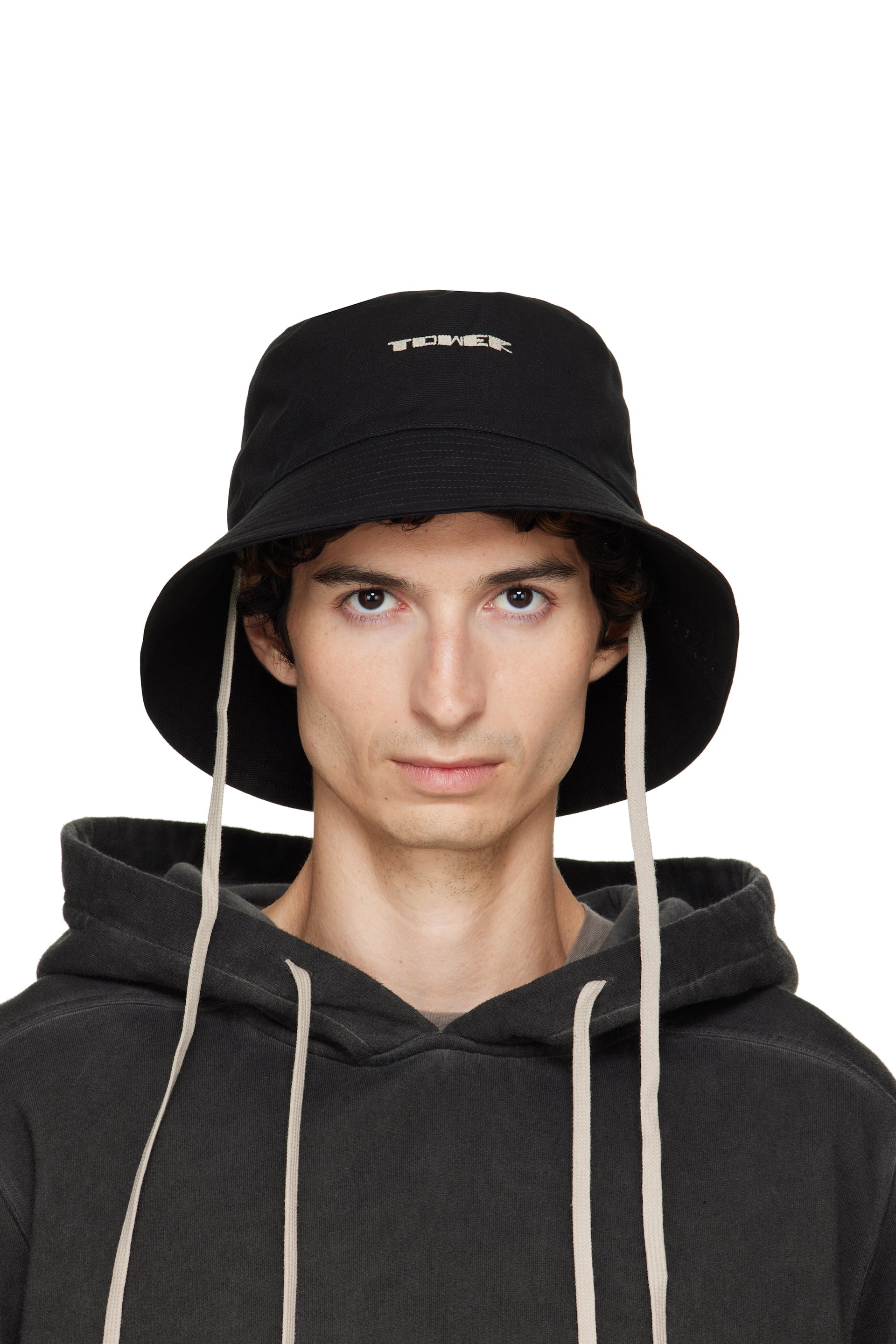 Rick Owens DRKSHDW - Black 'Tower' Bucket Hat