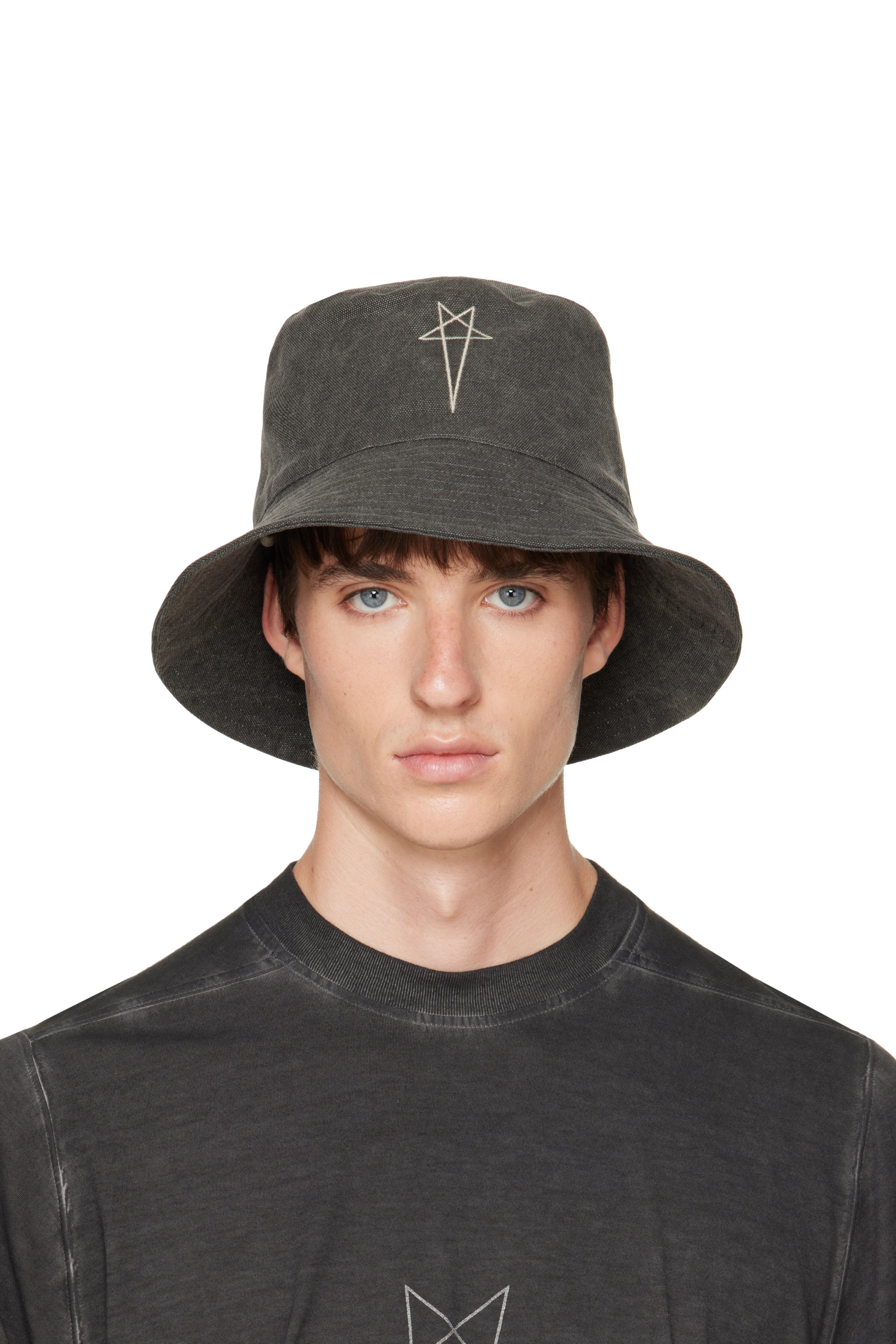 Rick Owens DRKSHDW - 灰色 Tower Gilligan 渔夫帽