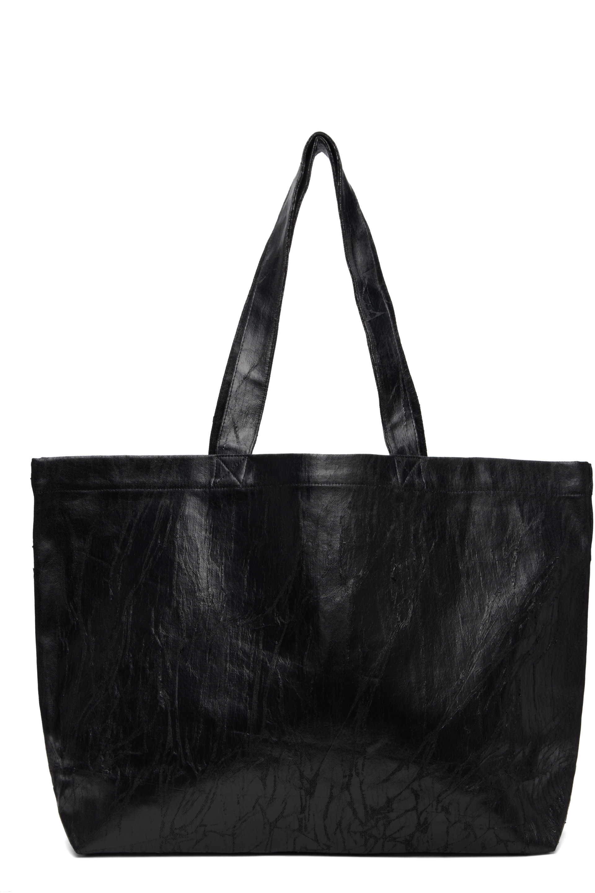 Rick Owens DRKSHDW - Black Tower Megacrust Denim Shopper Tote