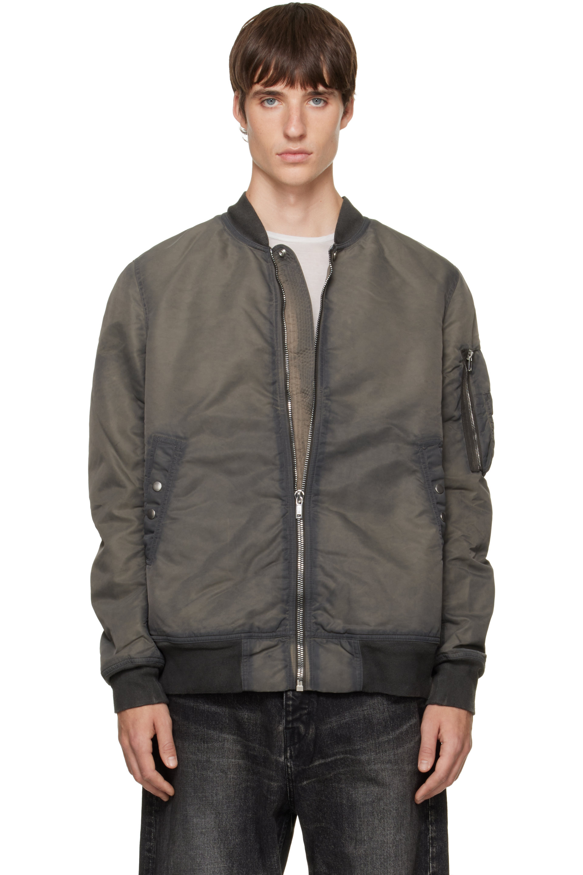 Rick Owens DRKSHDW - Gray Tower Classic Flight Jacket