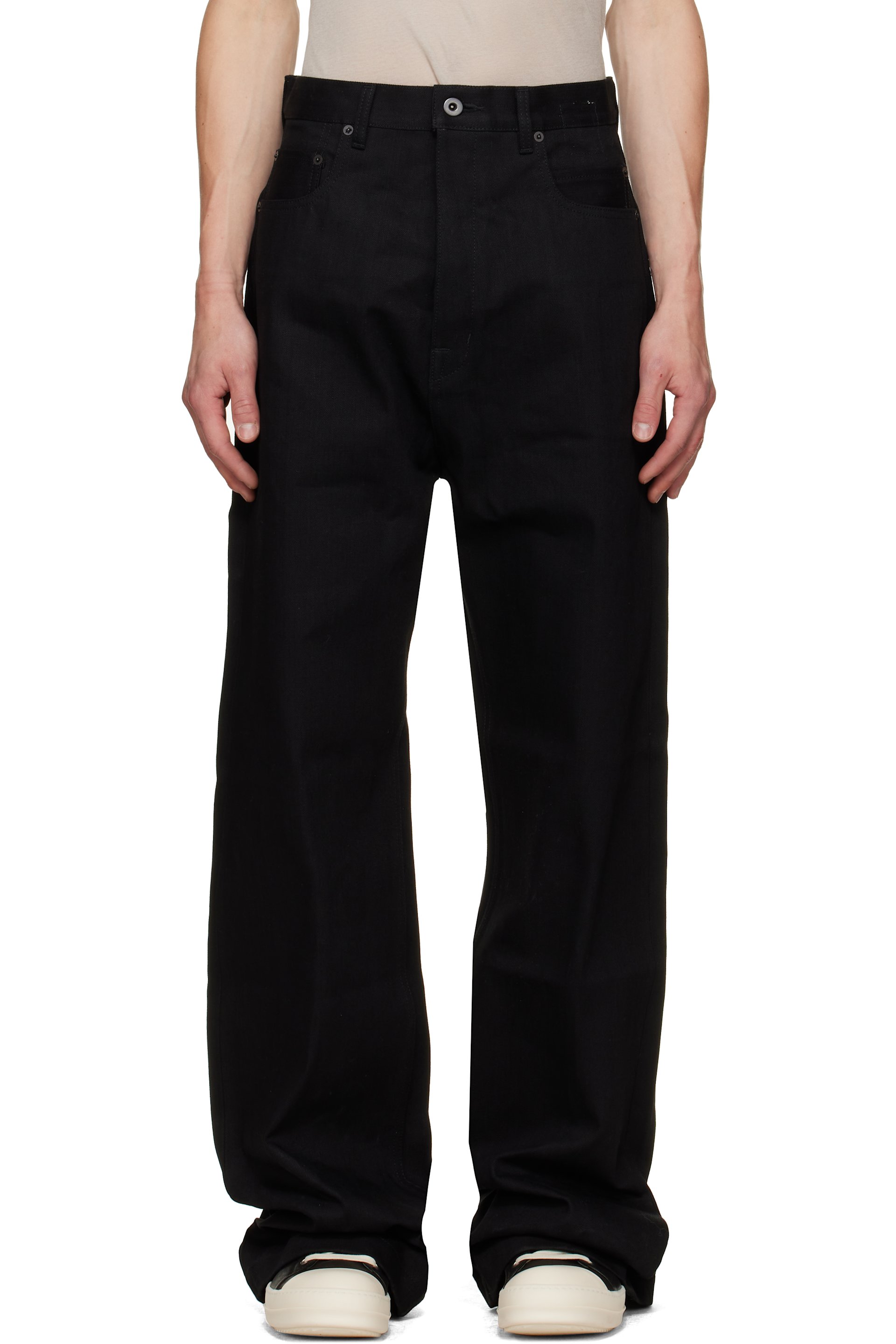 Rick Owens DRKSHDW - Black Tower Strobe Jeans