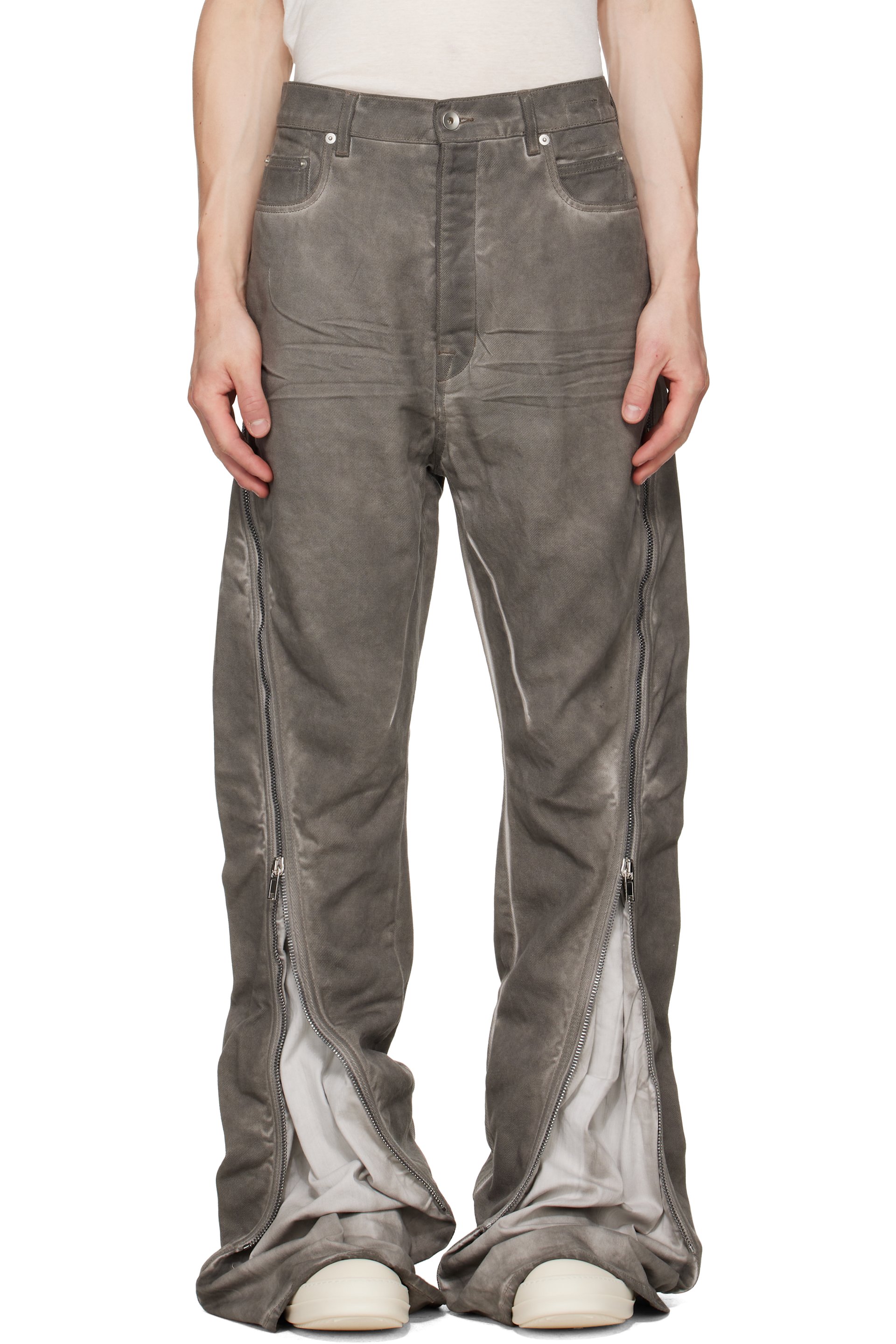 Rick Owens DRKSHDW - Gray Tower Bolan Banana Jeans