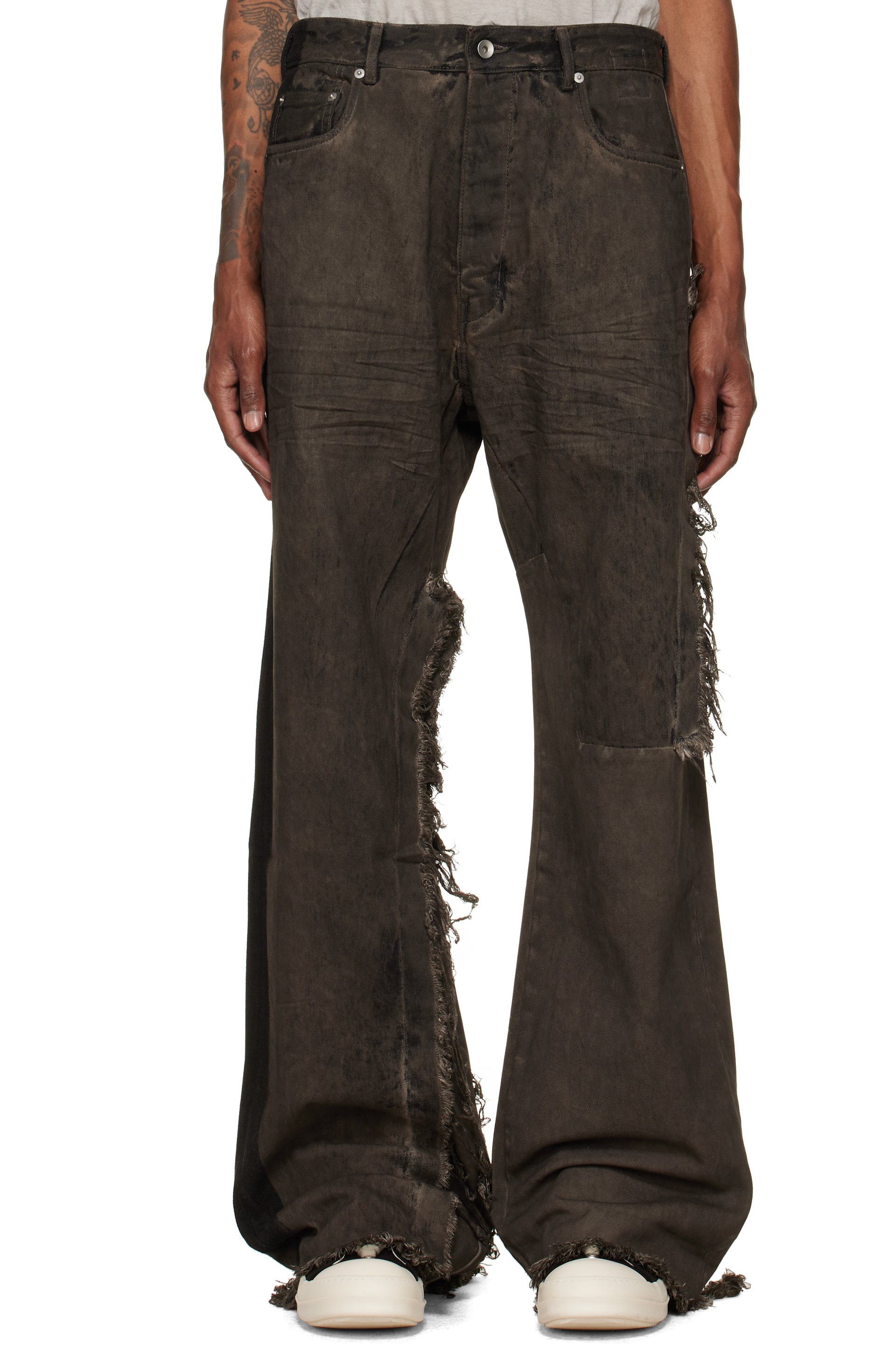 Rick Owens DRKSHDW - Gray Tower Combo Geth Jeans