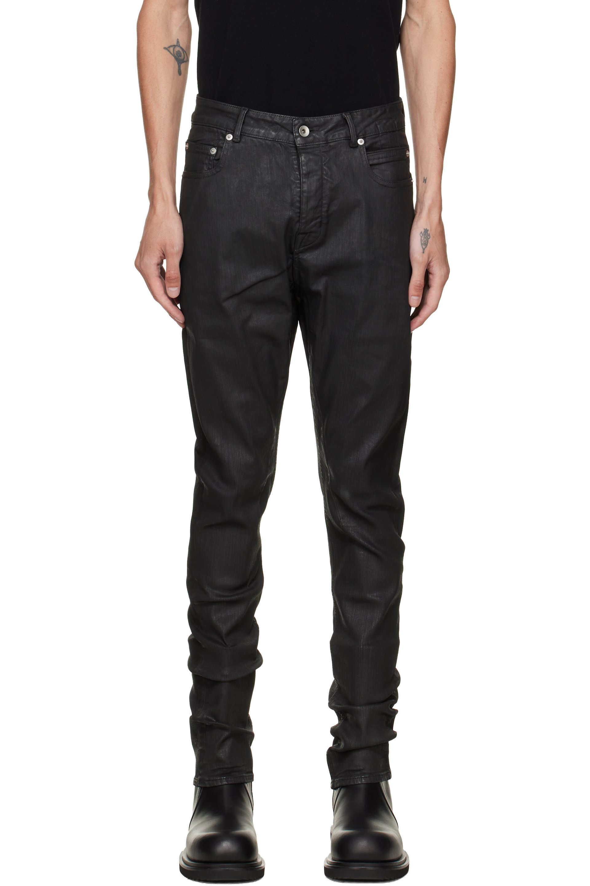 Rick Owens DRKSHDW - Black Tower Detroit Cut Jeans