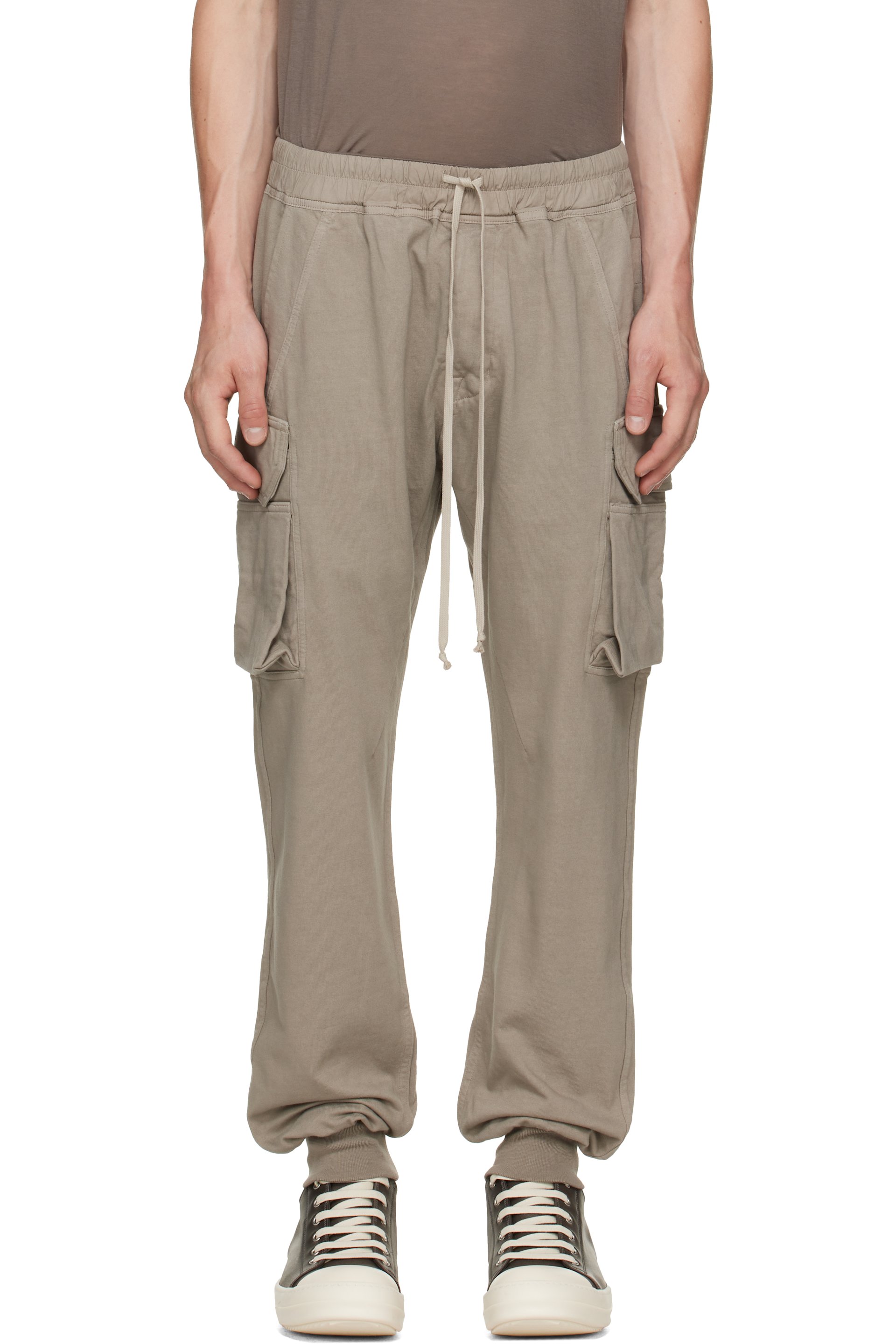 Rick Owens DRKSHDW - Taupe Tower Mastodon Cut Sweatpants
