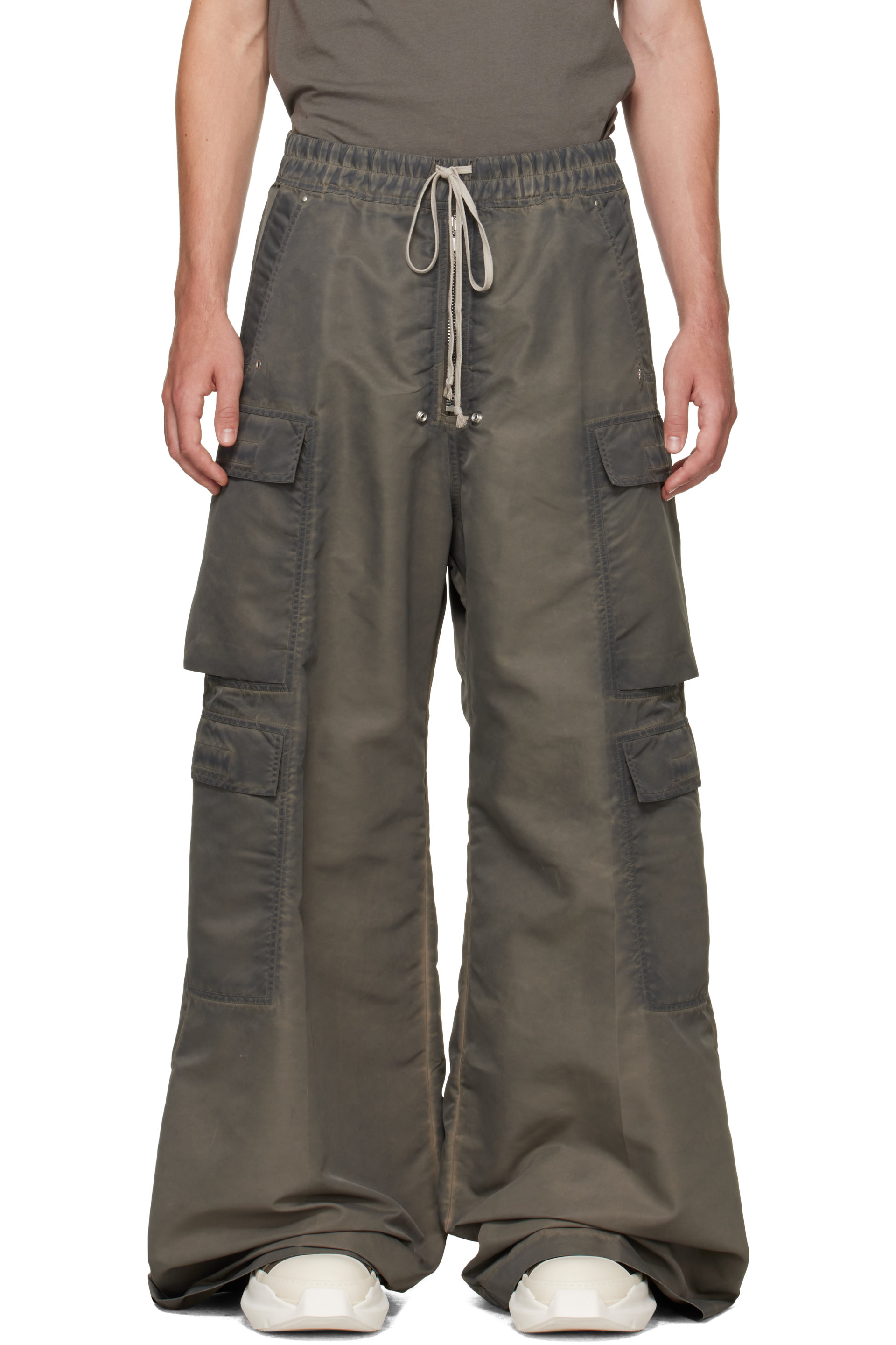 Rick Owens DRKSHDW - Taupe Tower Double Cargo Jumbo Belas Pants