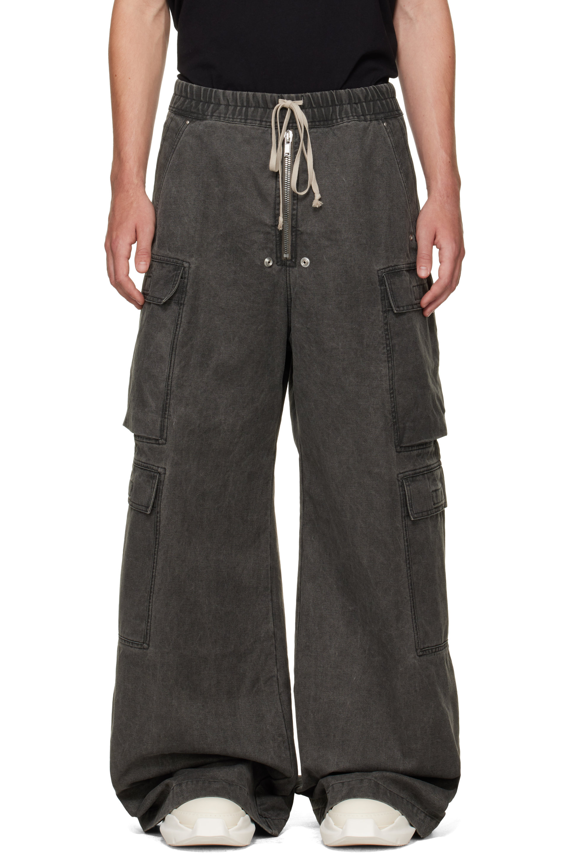 Rick Owens DRKSHDW - 灰色 Tower Double Cargo Jumbo Belas 工装裤