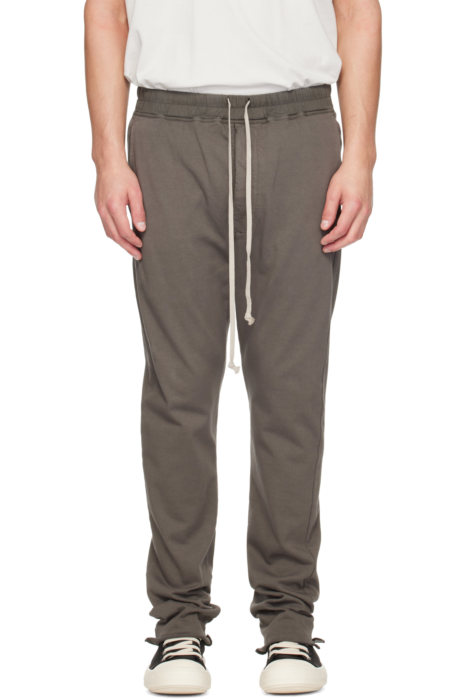 Rick Owens DRKSHDW - Pantalon de survêtement Berlin gris à cordon coulissant - Tower