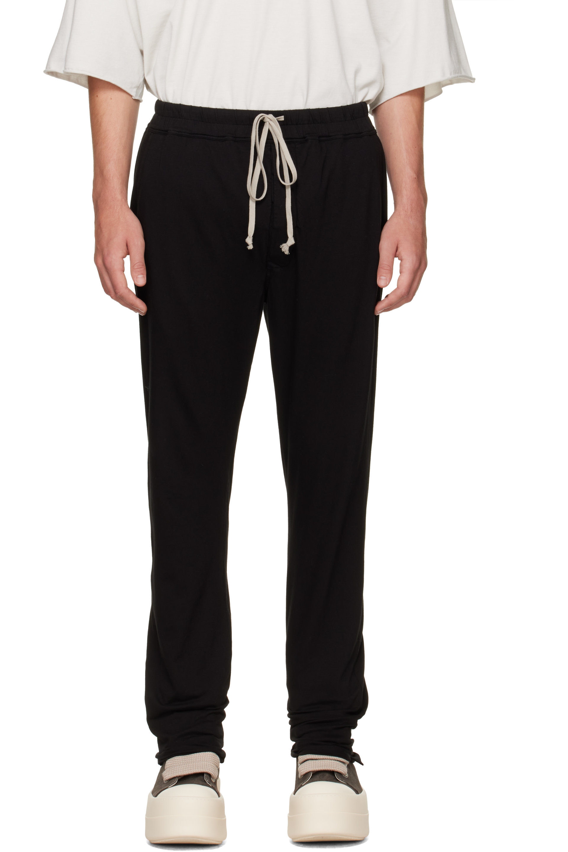 Rick Owens DRKSHDW - 黑色 Tower Berlin Drawstring 长裤