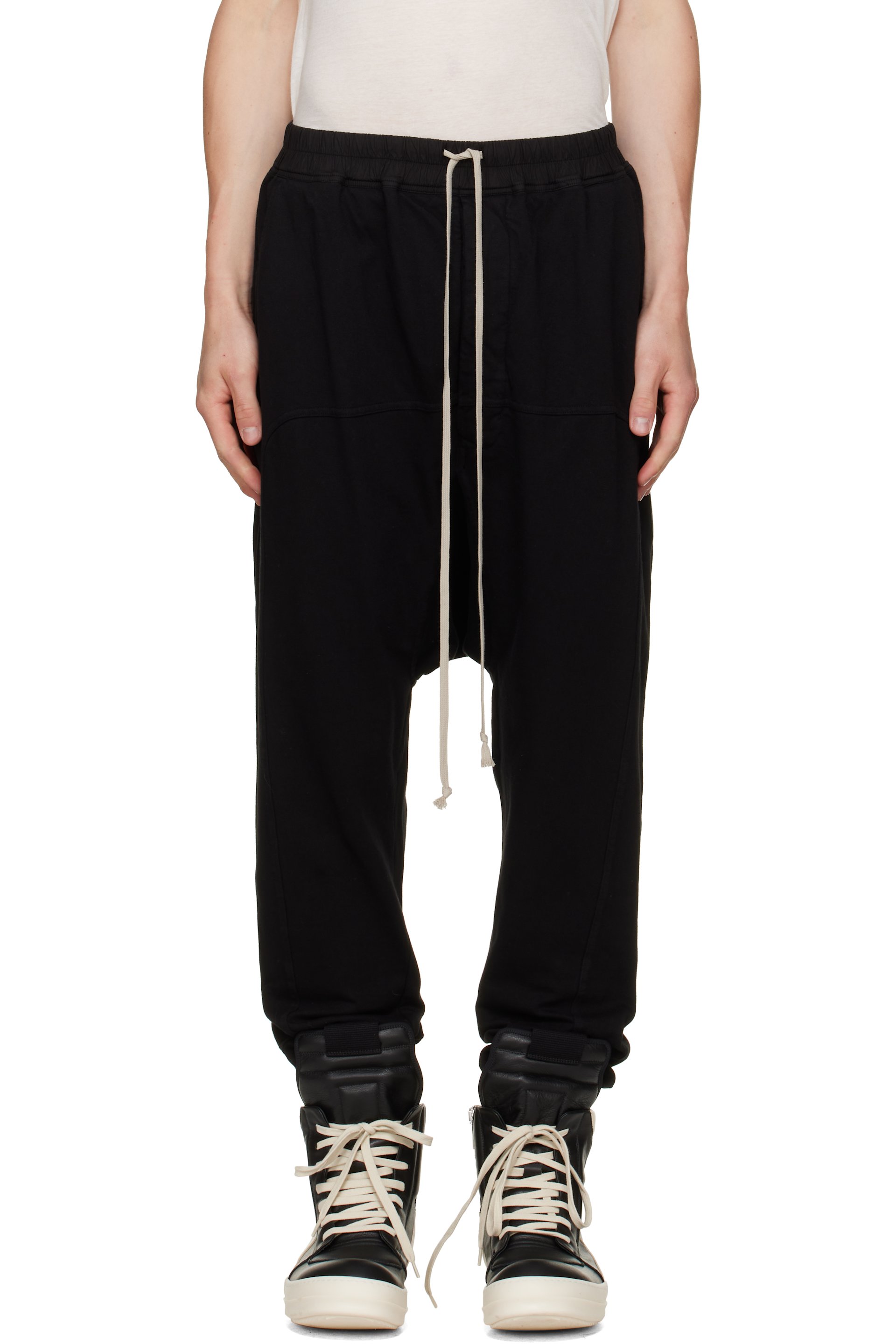 Rick Owens DRKSHDW - Black Tower Drawstring Sweatpants