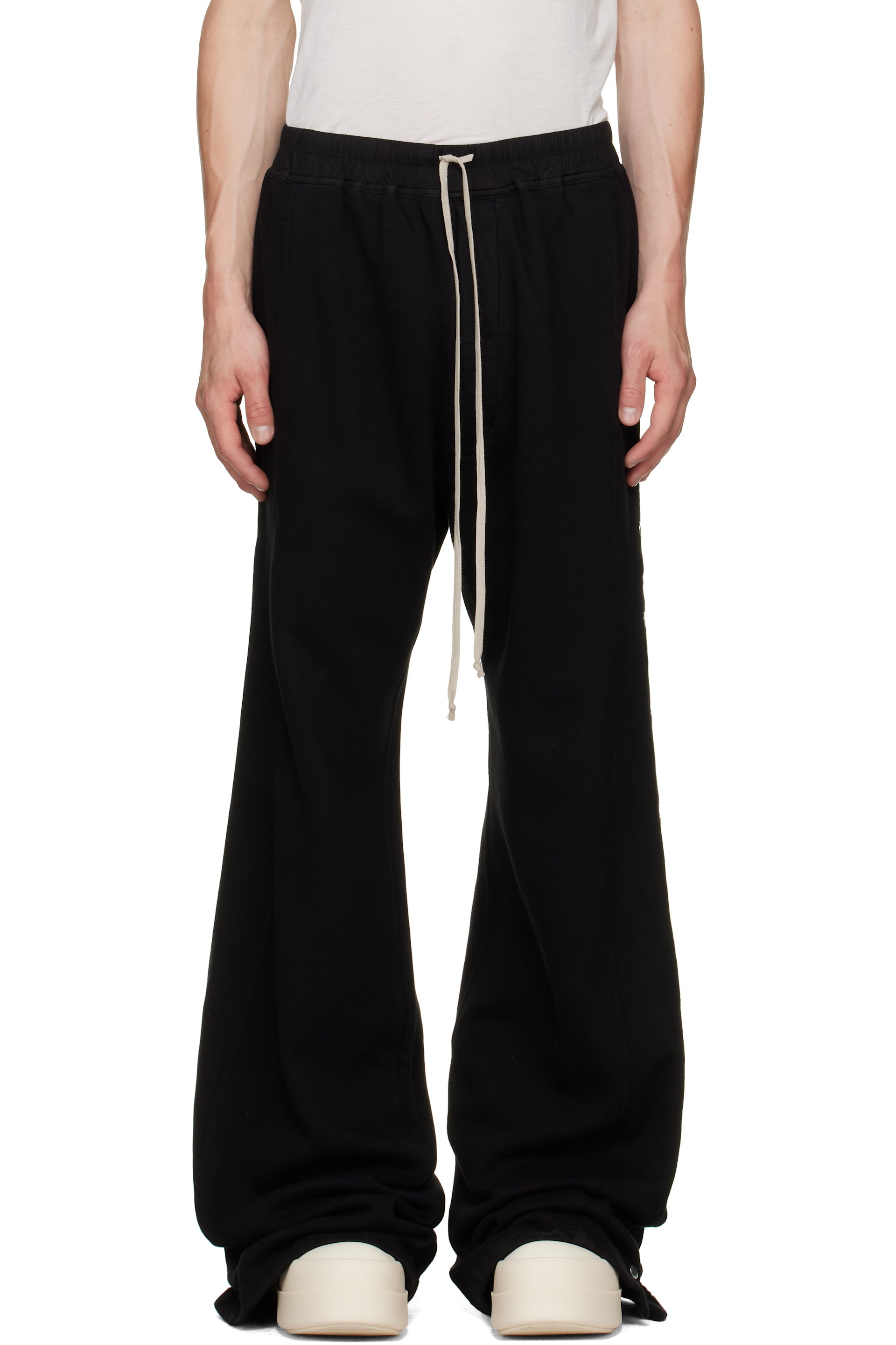 Rick Owens DRKSHDW - Black Tower Wide Pusher Sweatpants