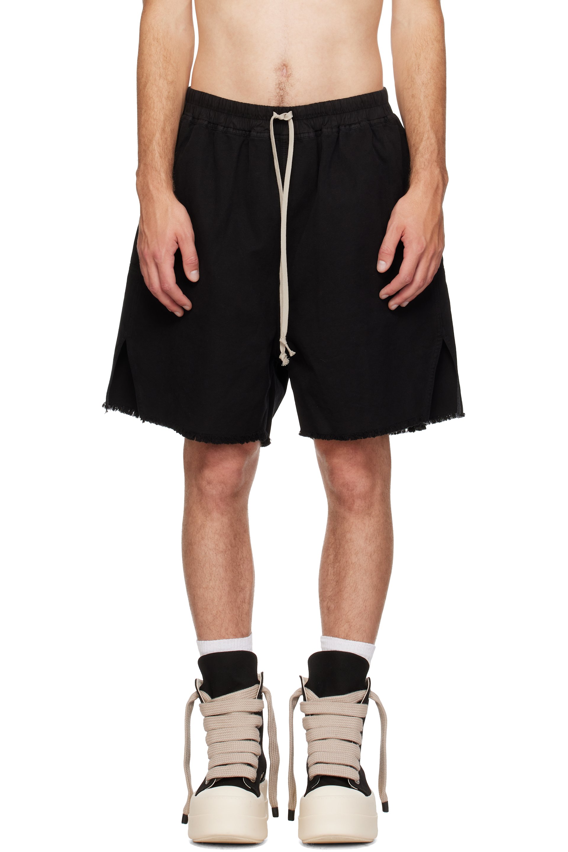 Rick Owens DRKSHDW - Short long noir à glissière - Tower