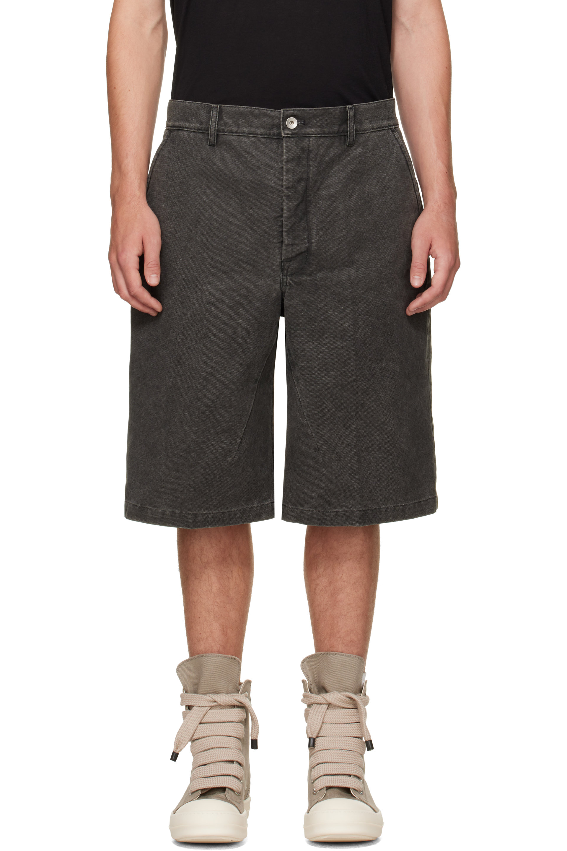 Rick Owens DRKSHDW - Gray Tower Work Shorts