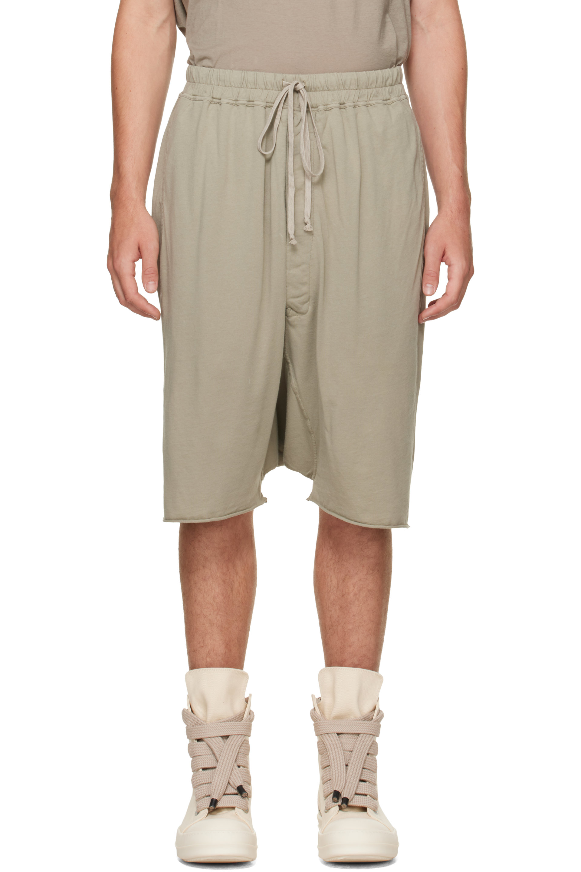 Rick Owens DRKSHDW - Gray Tower Drawstring Pods Shorts