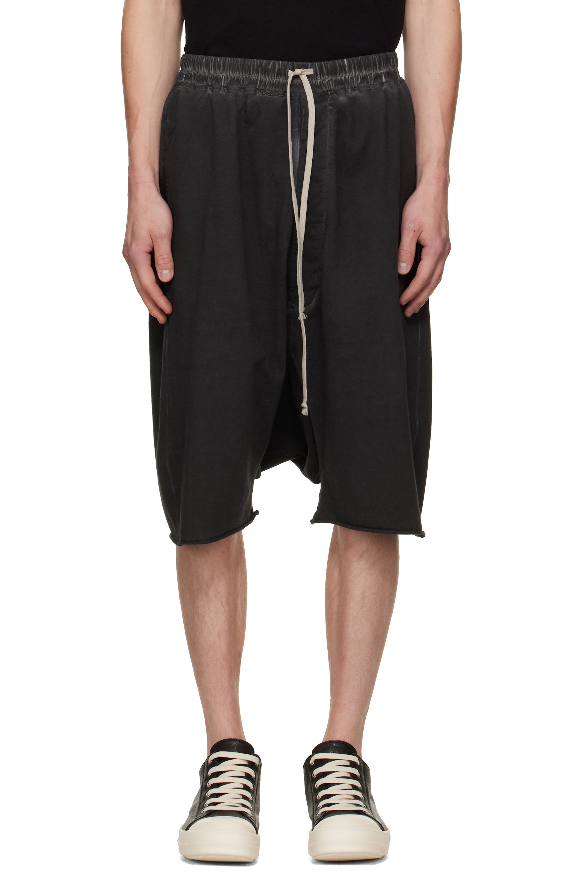 Rick Owens DRKSHDW - Black Tower Drawstring Pods Shorts