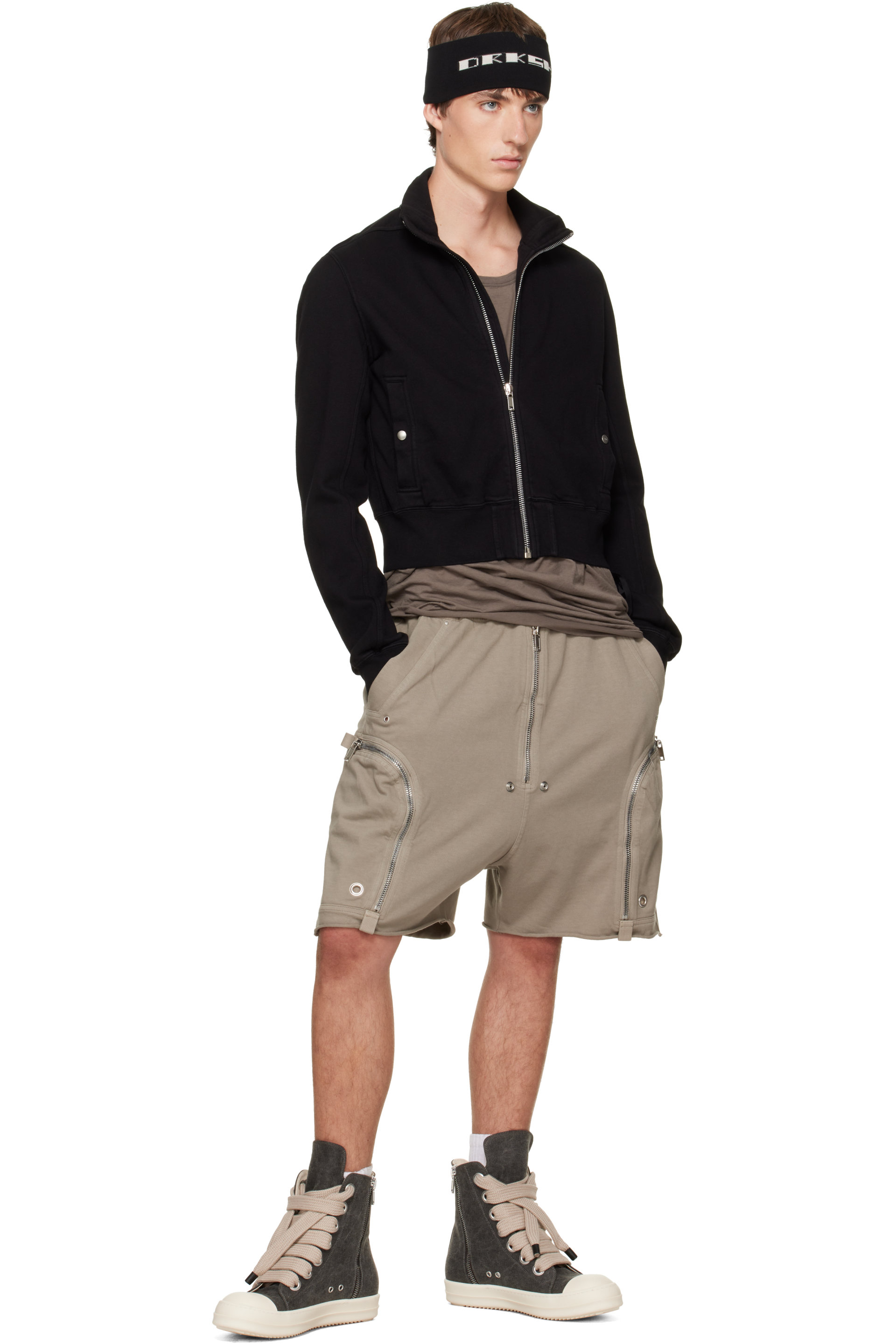 Rick Owens DRKSHDW - Black Tower Knit Headband