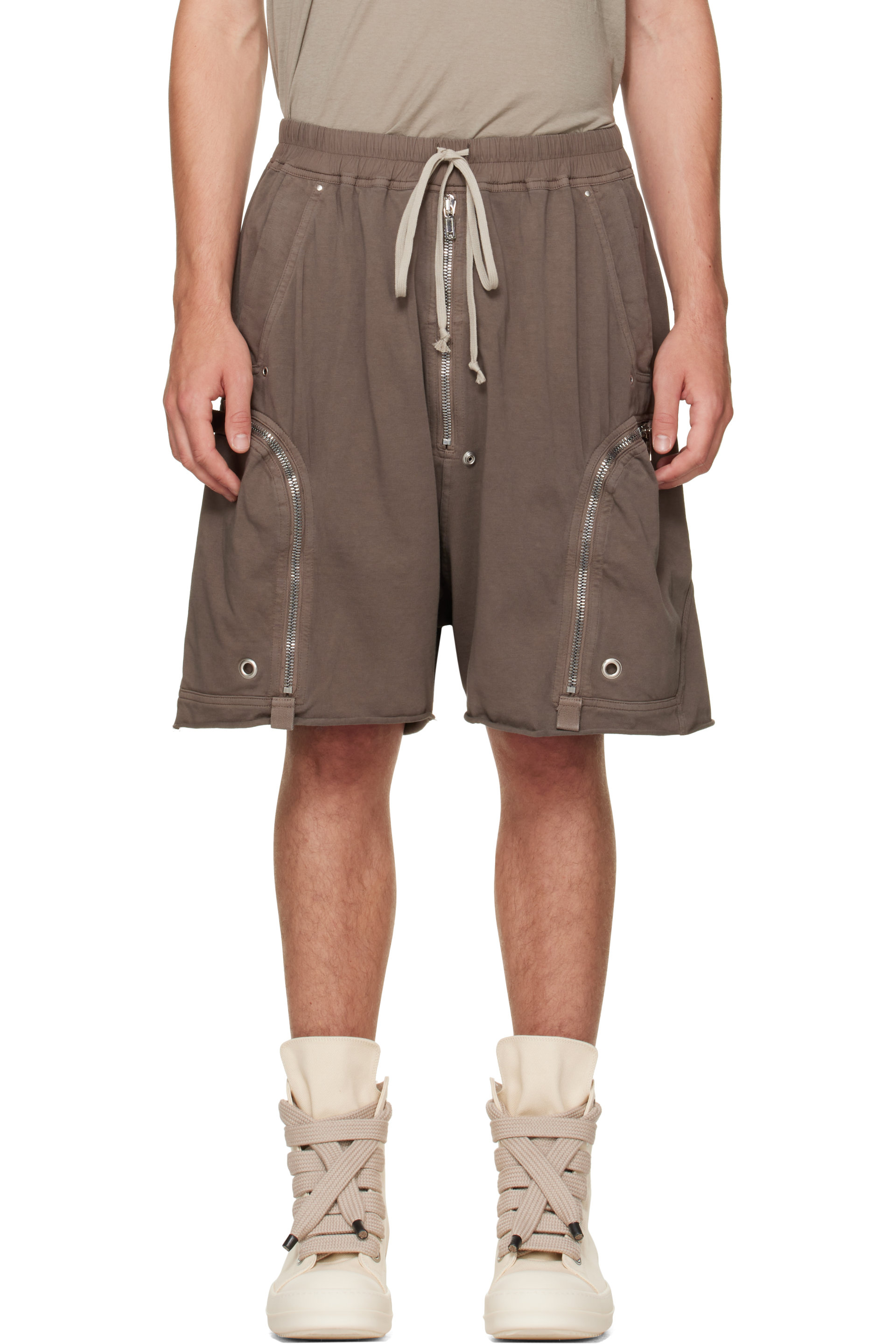 Rick Owens DRKSHDW - Taupe Tower Bauhaus Shorts