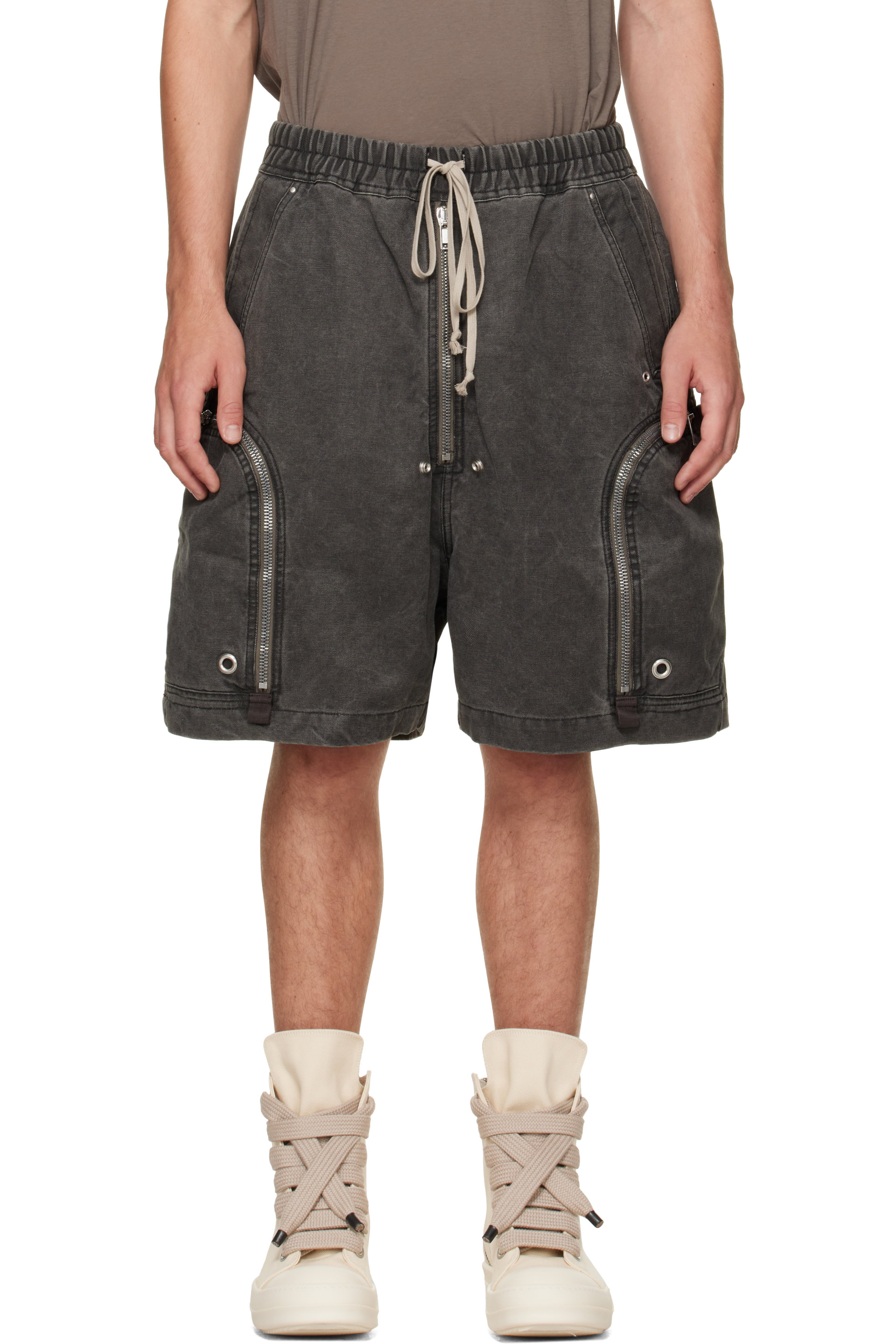Rick Owens DRKSHDW - Black Tower Bauhaus Shorts
