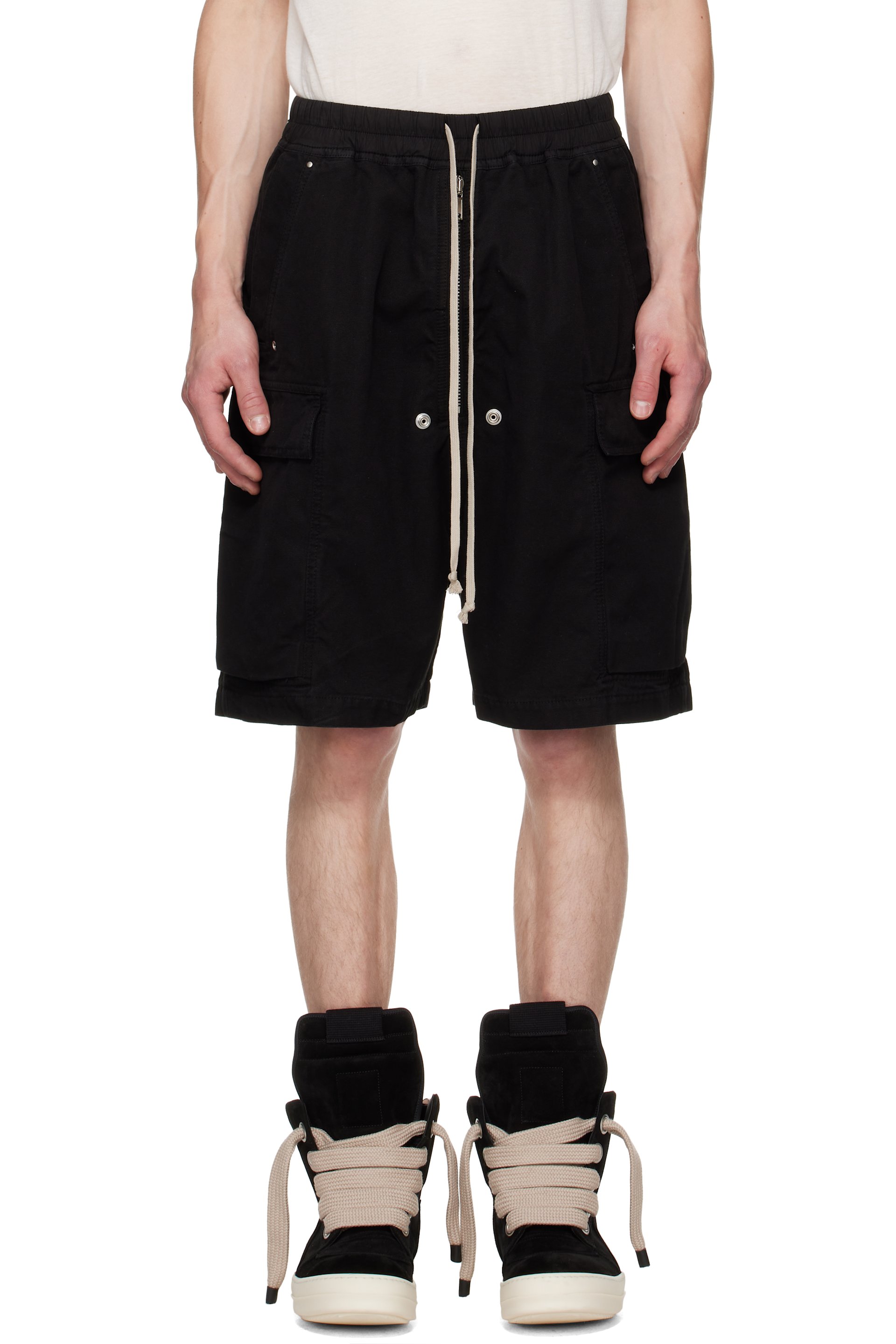 Rick Owens DRKSHDW - Black Tower Cargobela Shorts