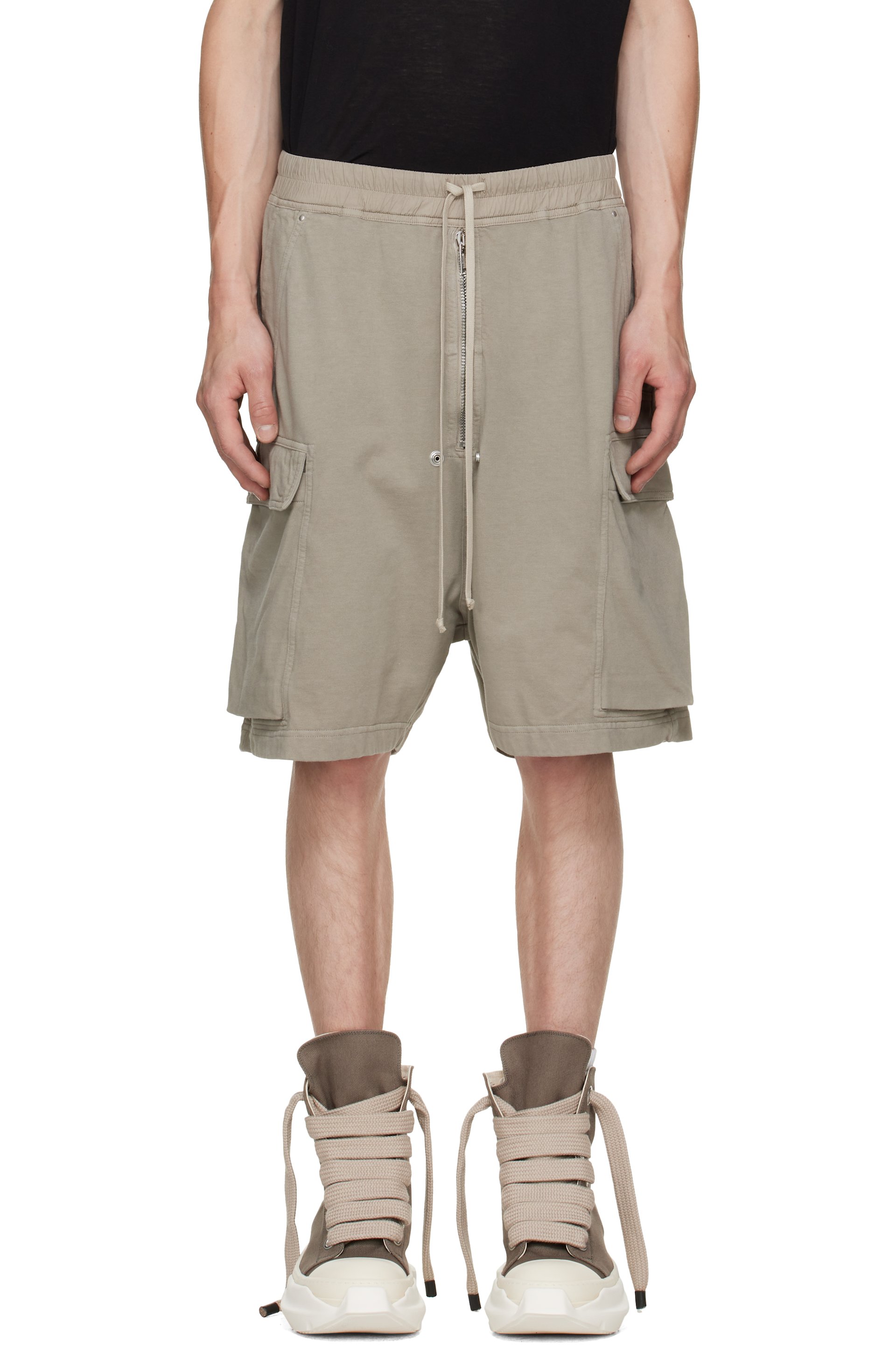 Rick Owens DRKSHDW - Taupe Tower Cargobela Shorts