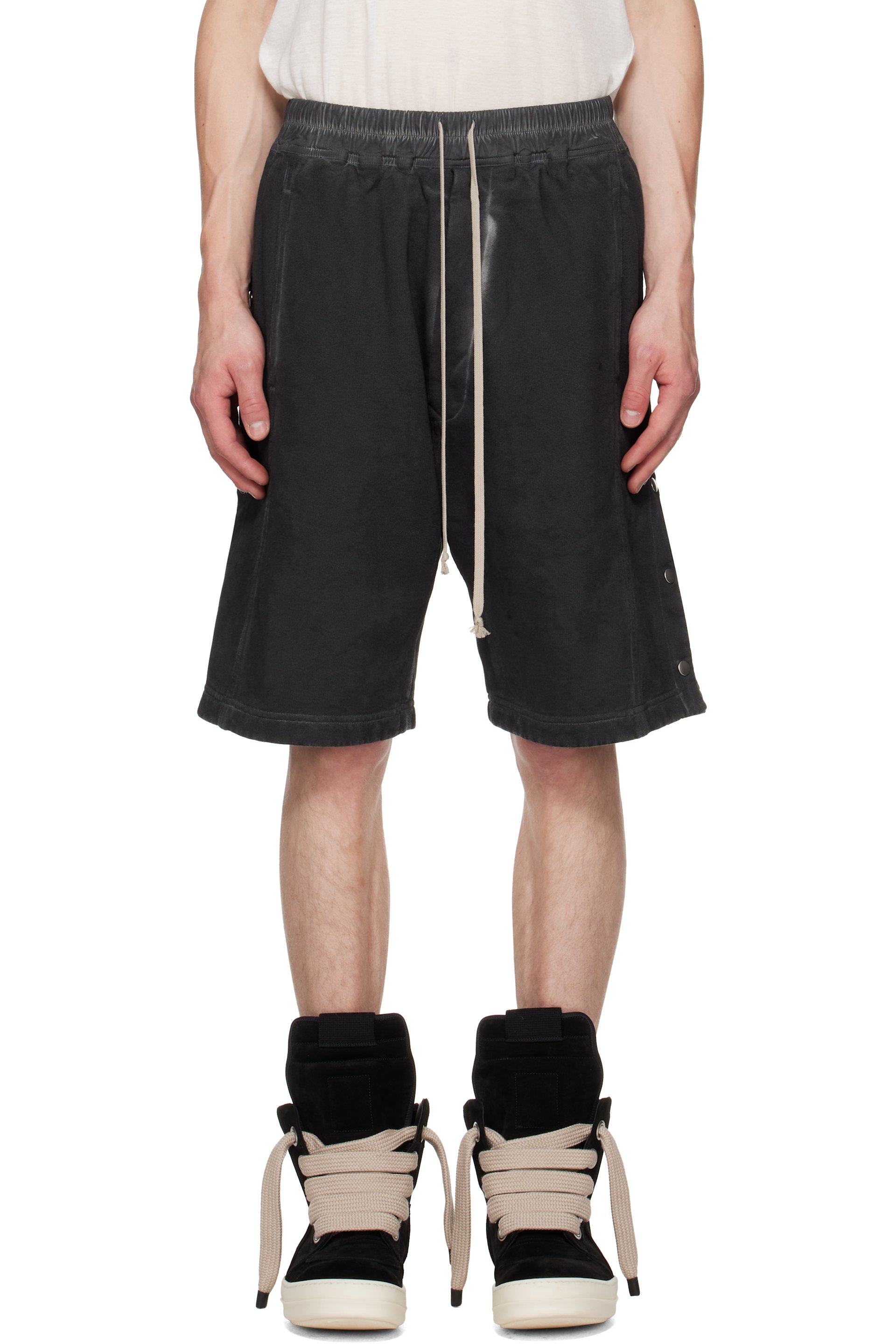 Rick Owens DRKSHDW - Black Tower Pusher Shorts