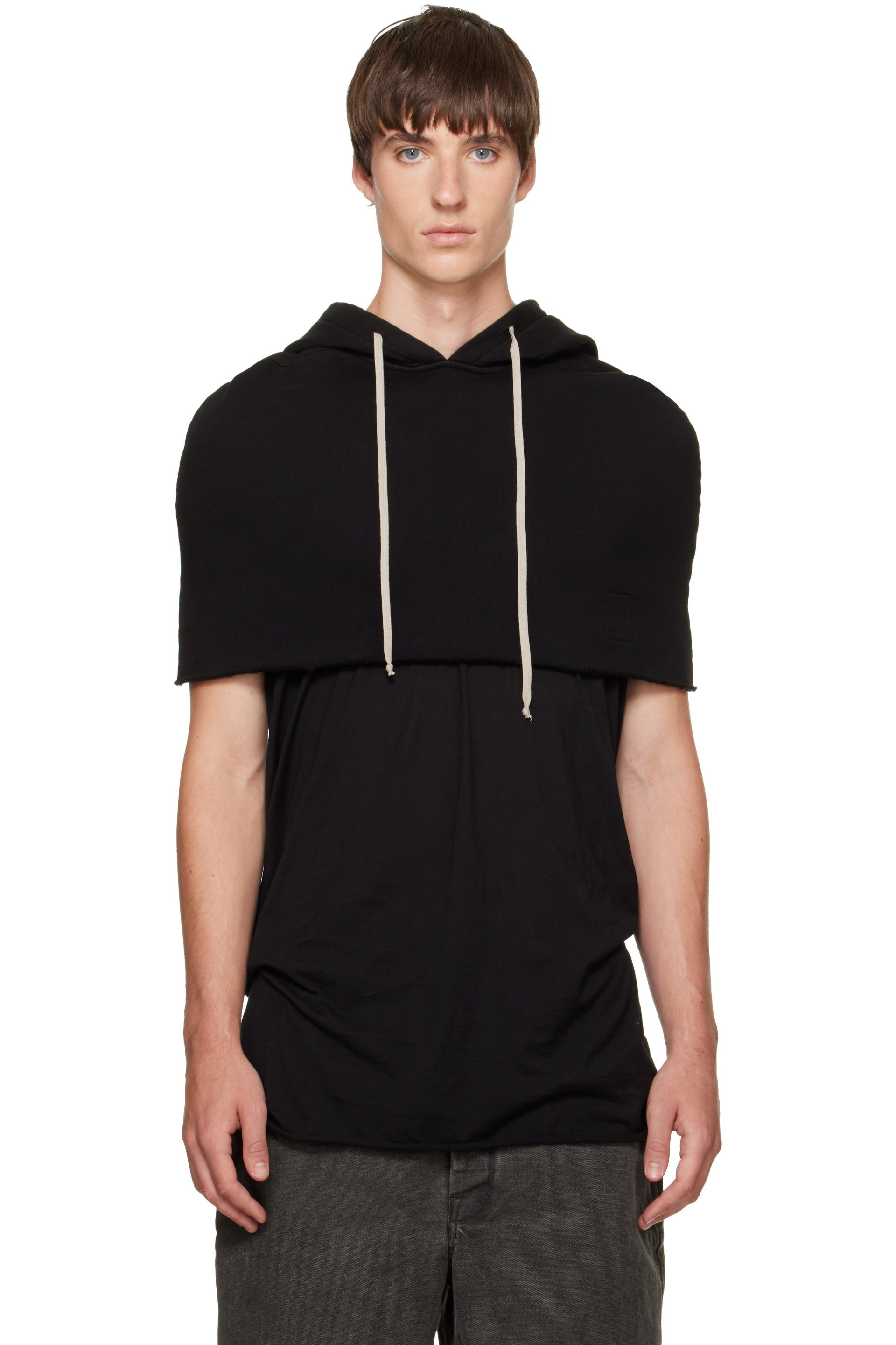 Rick Owens DRKSHDW - Black Tower Hood Shrug