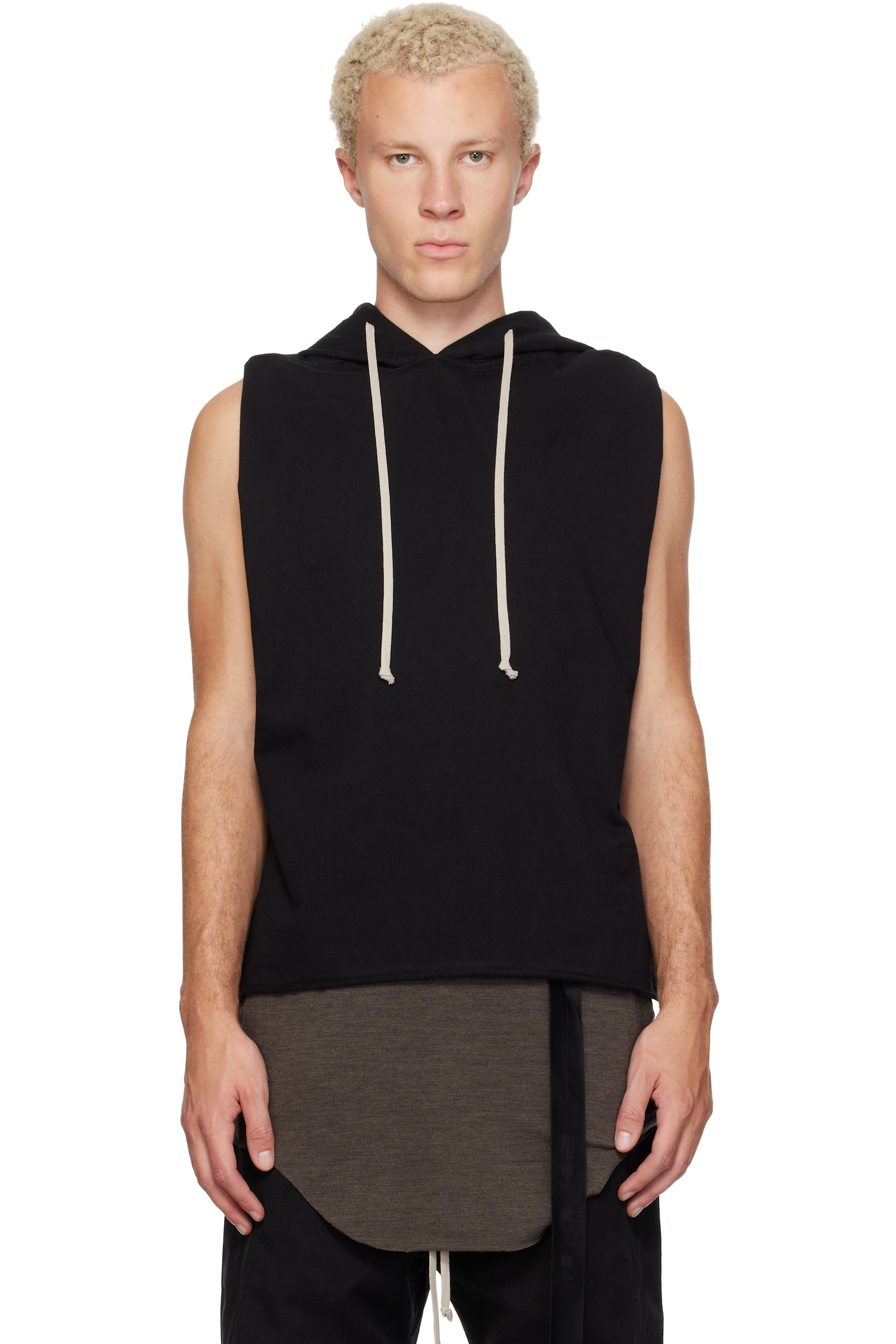 Rick Owens DRKSHDW - Black Tower Tunic Hoodie
