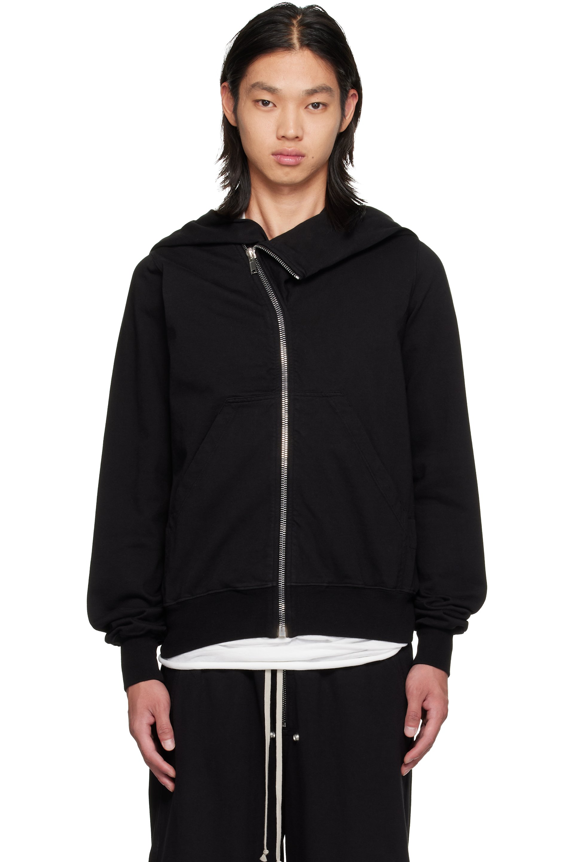 Rick Owens DRKSHDW - Pull à capuche Mountain noir - Tower