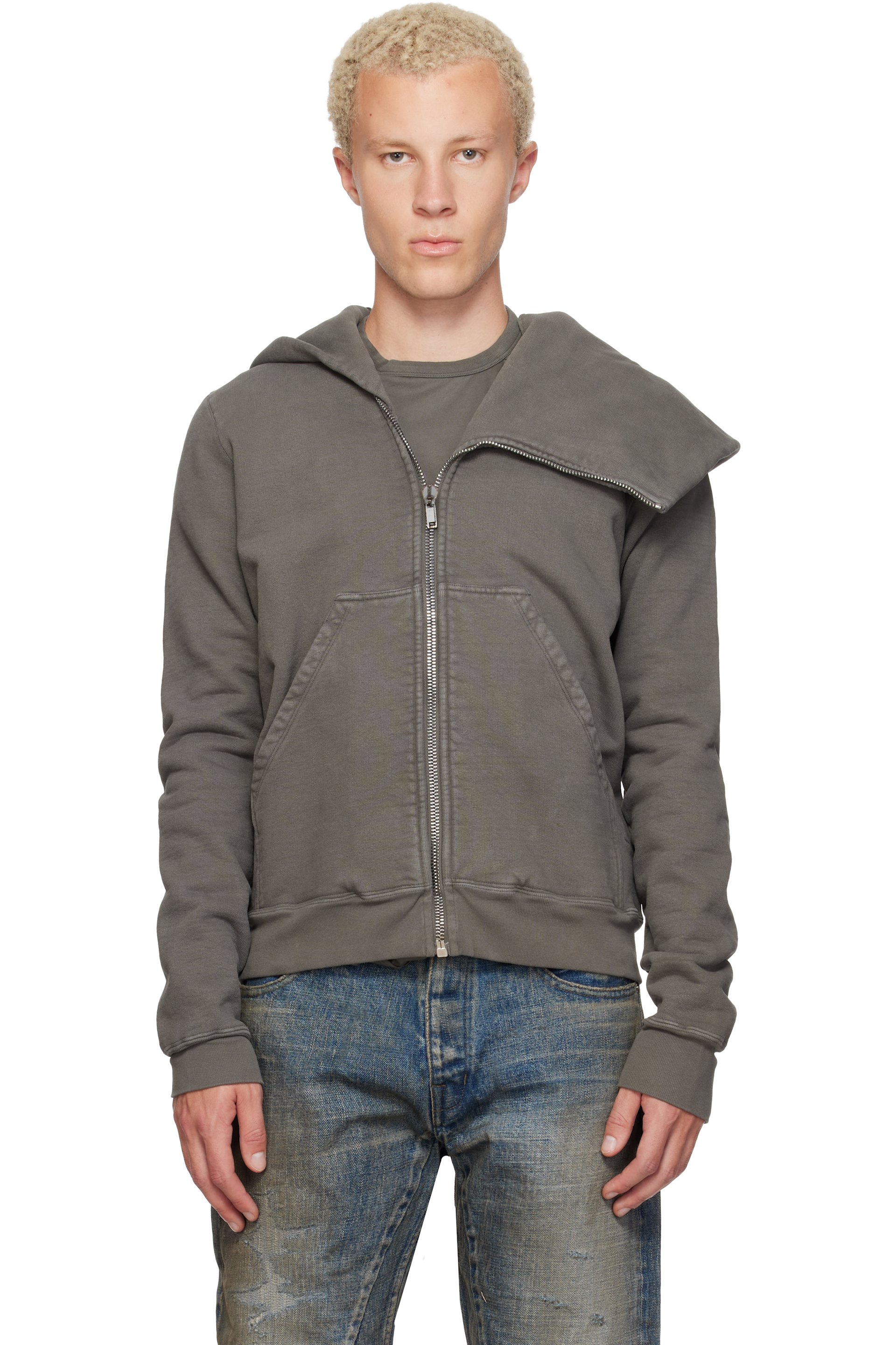 Rick Owens DRKSHDW - Gray Tower Mountain Hoodie