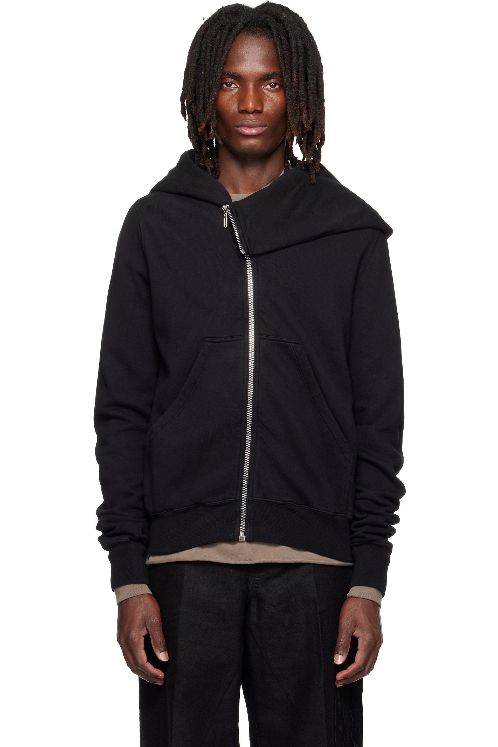 Rick Owens DRKSHDW - Pull à capuche Mountain noir - Tower