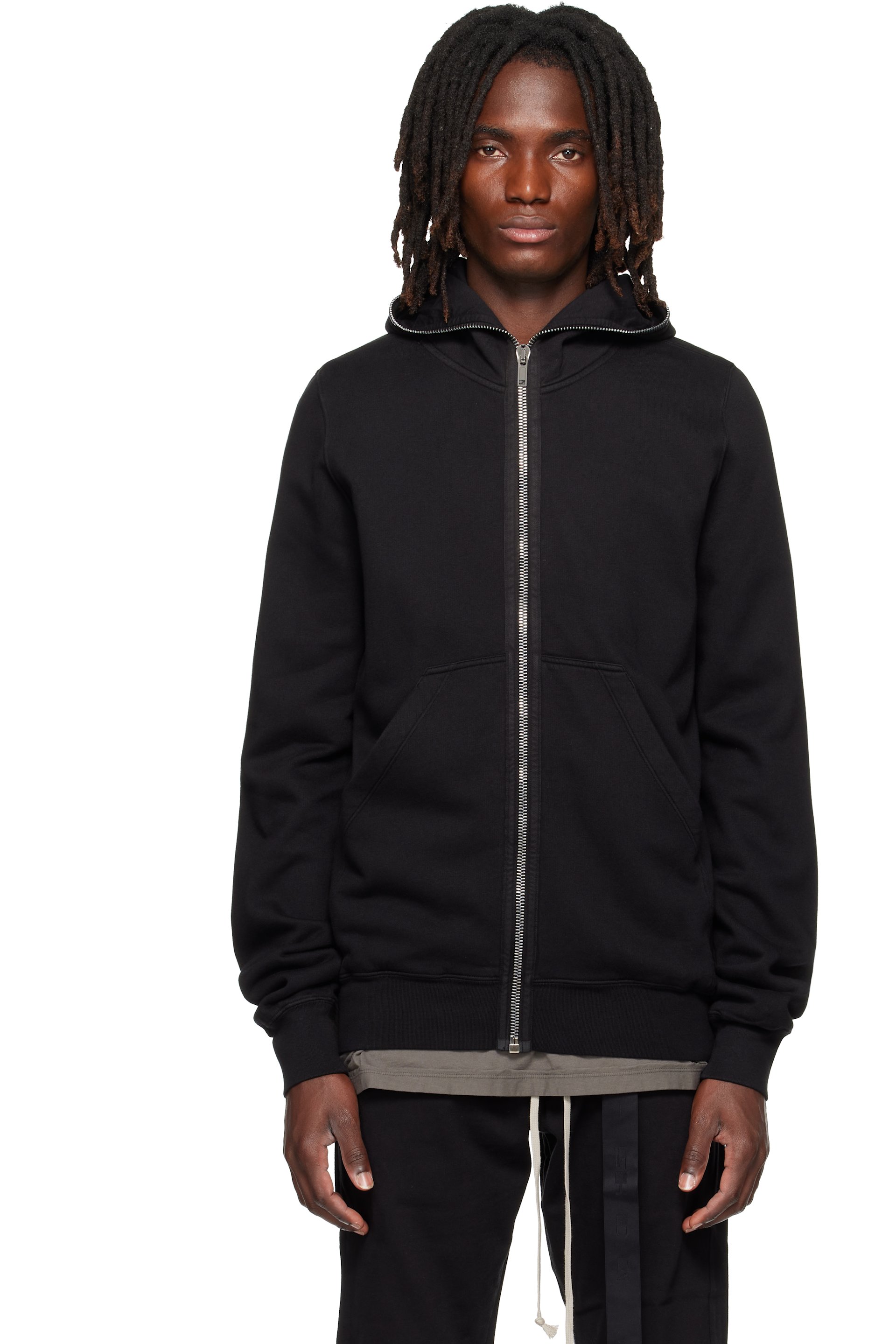 Rick Owens DRKSHDW - Pull à capuche noir - Tower