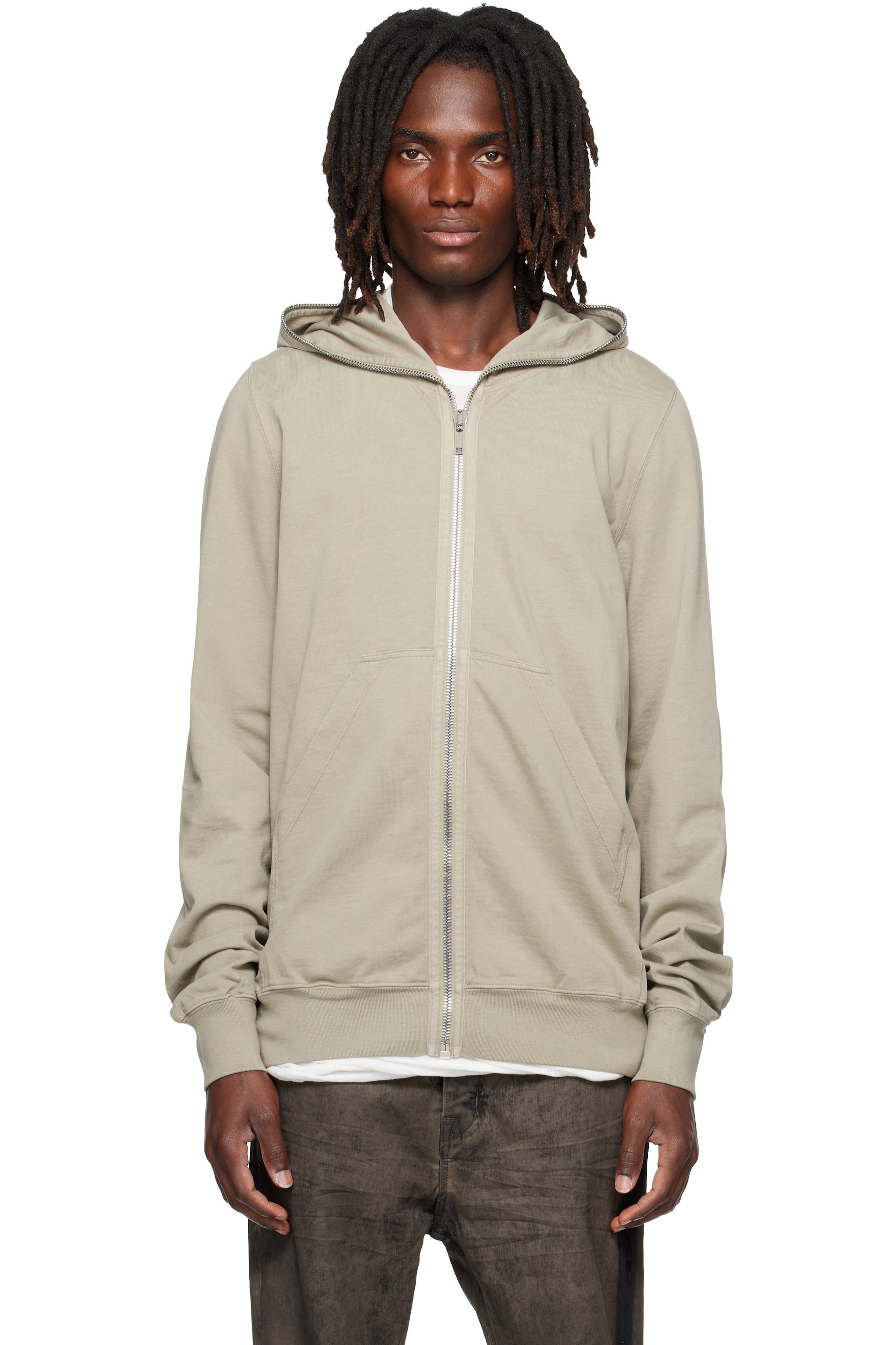 Rick Owens DRKSHDW - Pull à capuche gris - Tower