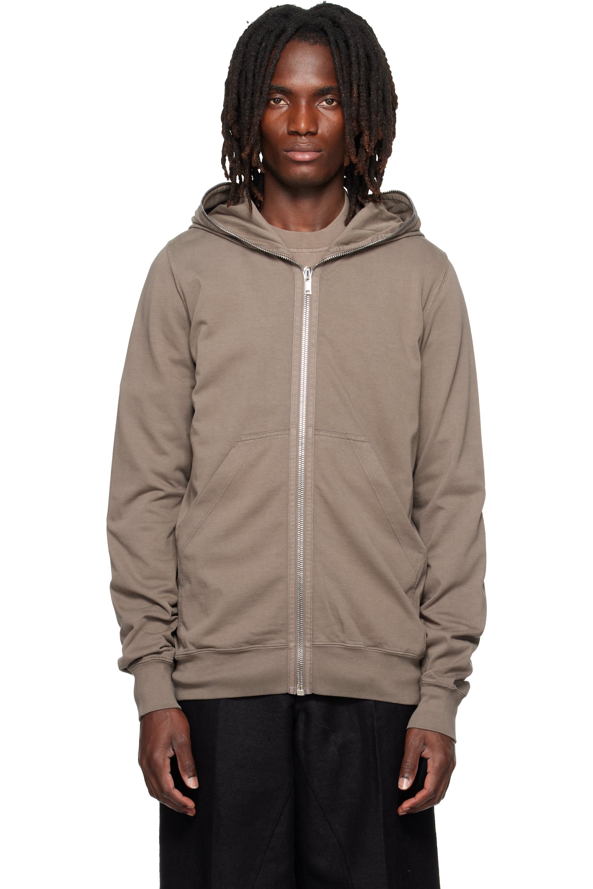 Rick Owens DRKSHDW - Pull à capuche gris - Tower
