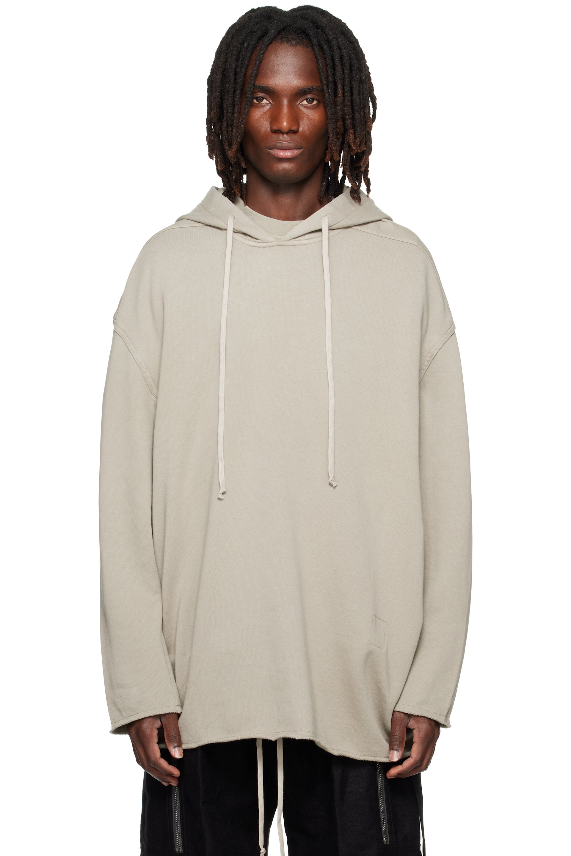 Rick Owens DRKSHDW - Pull à capuche Peter gris - Tower