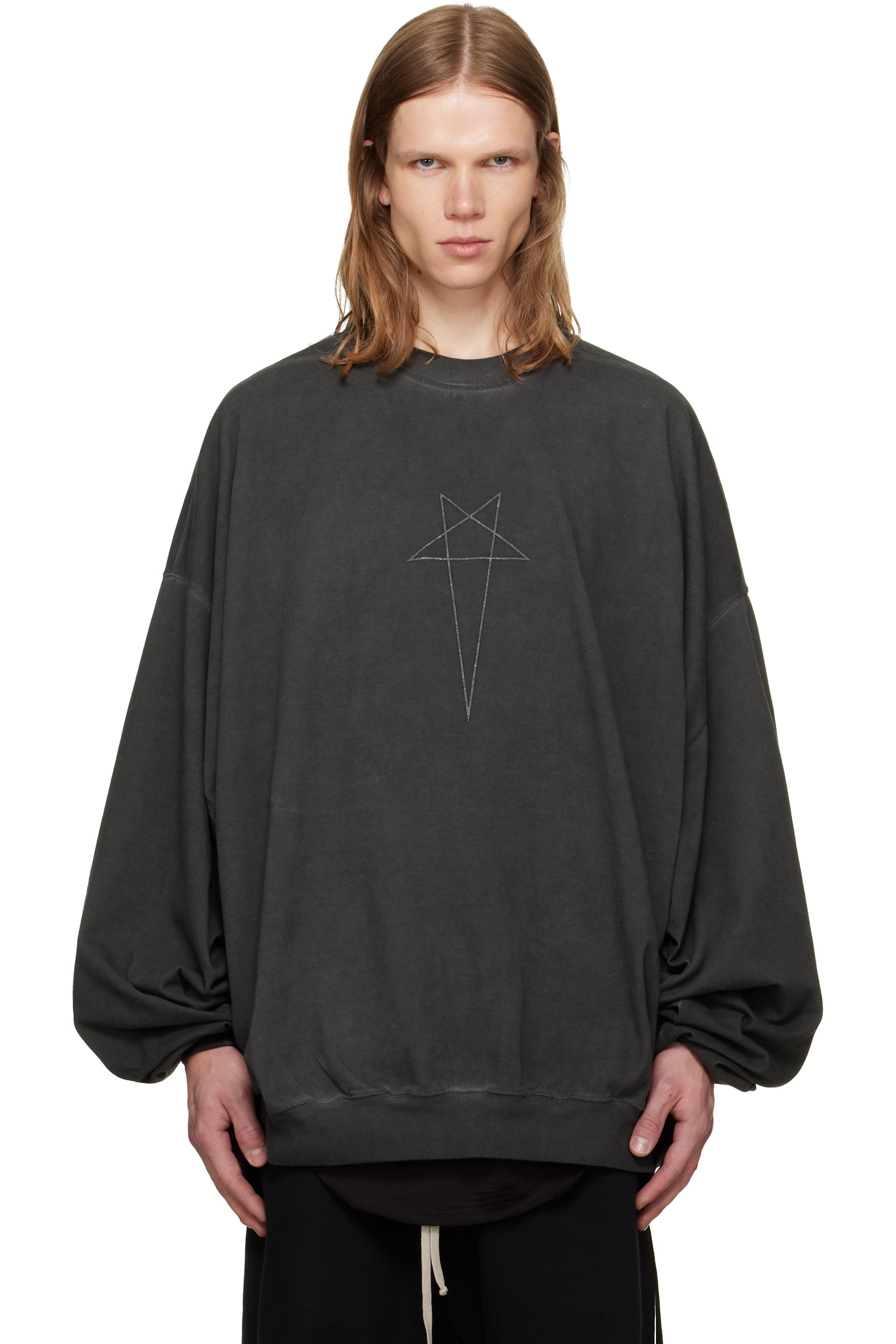 Rick Owens DRKSHDW - Black Tower Hun Crewneck Sweater