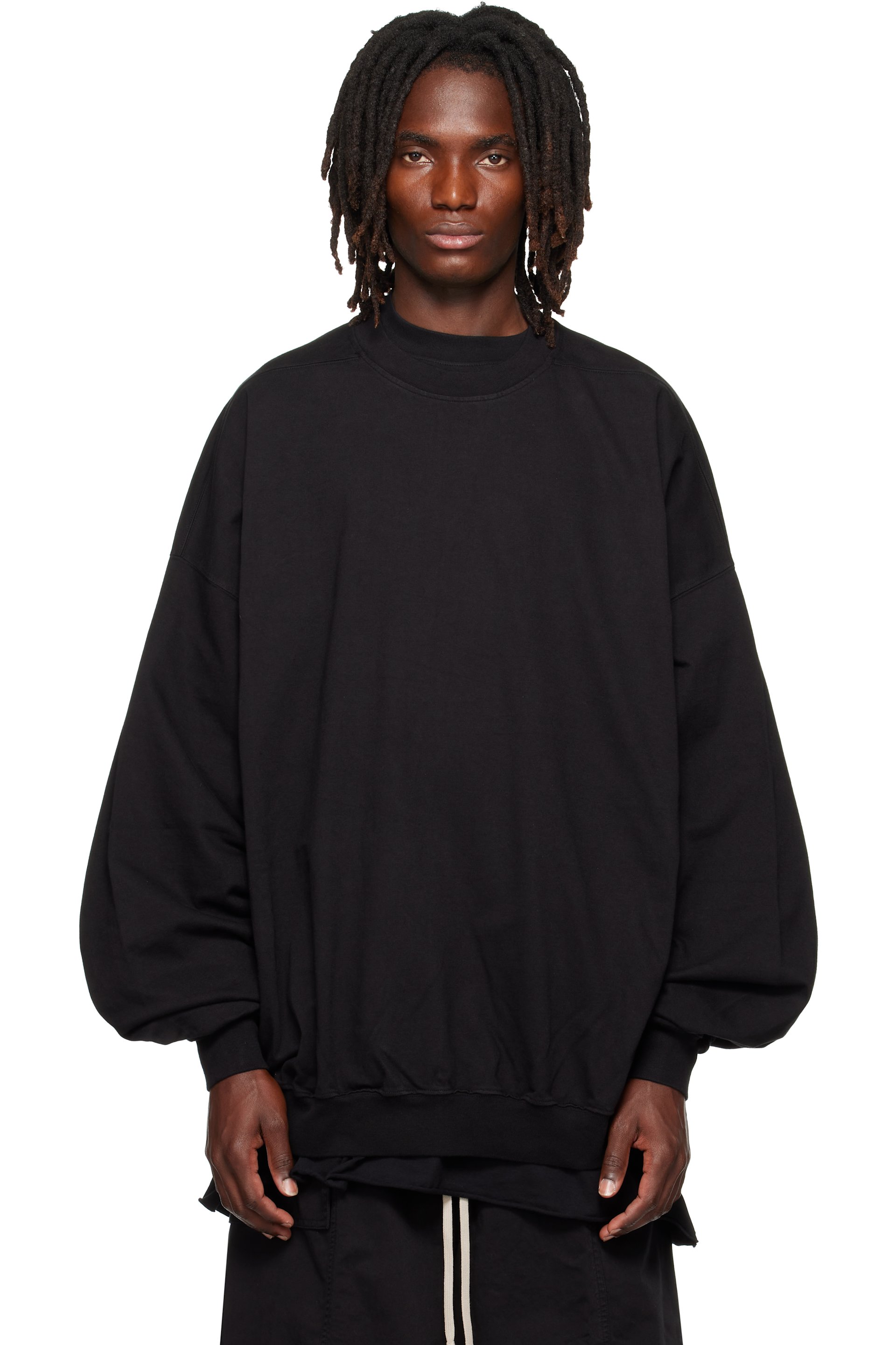 Rick Owens DRKSHDW - Black Tower Hun Crewneck Sweatshirt