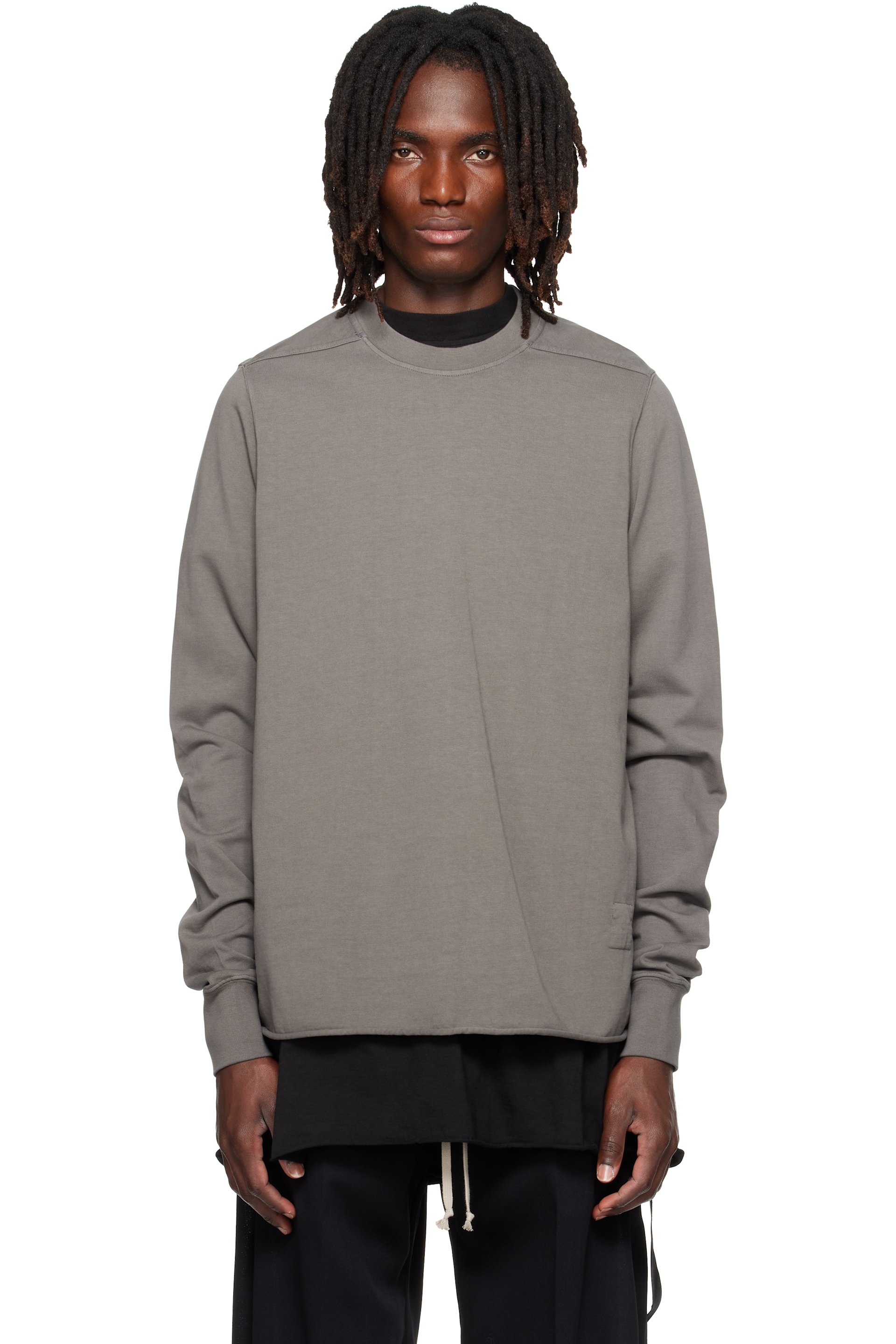 Rick Owens DRKSHDW - Gray Tower Crewneck Sweatshirt