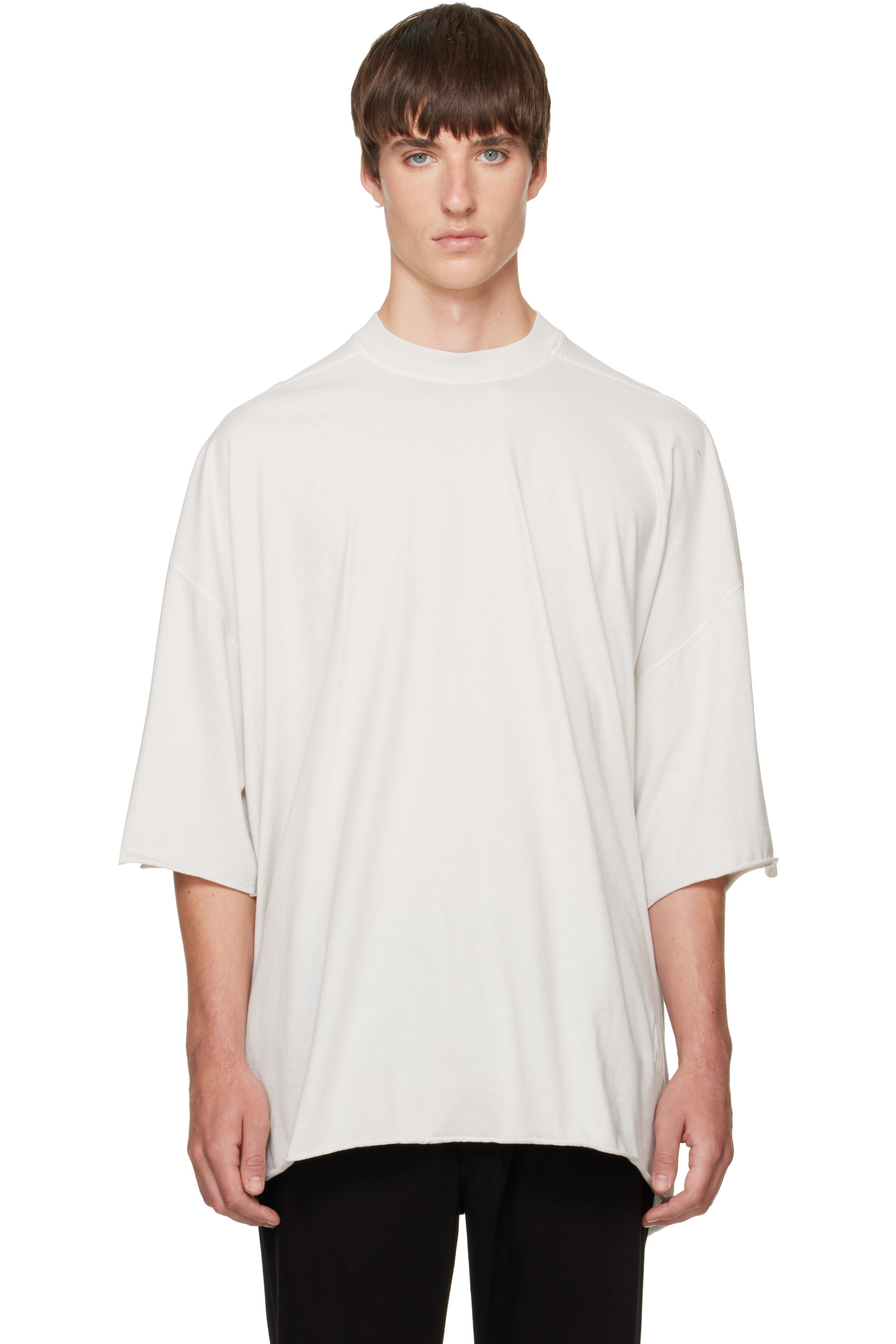 Rick Owens DRKSHDW - T-shirt Tommy blanc cassé - Tower
