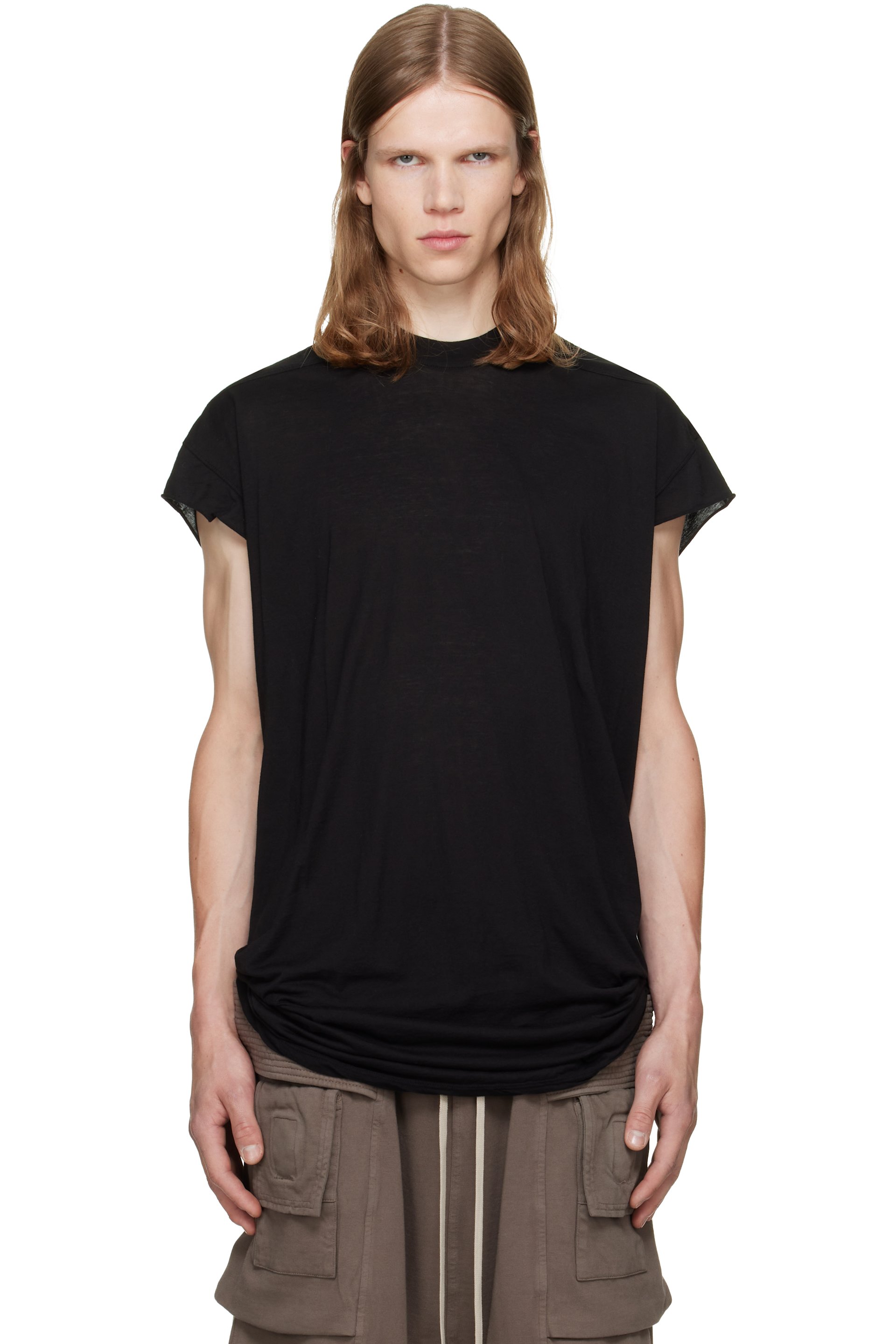 Rick Owens DRKSHDW - Black Tower Jumbo SL T-shirt