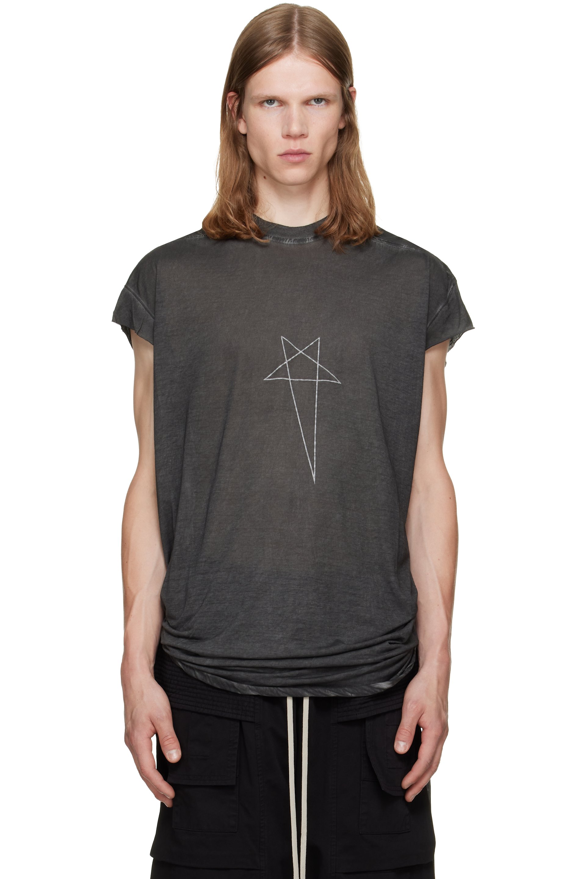 Rick Owens DRKSHDW - Black Tower Rick S Jumbo SL T-shirt