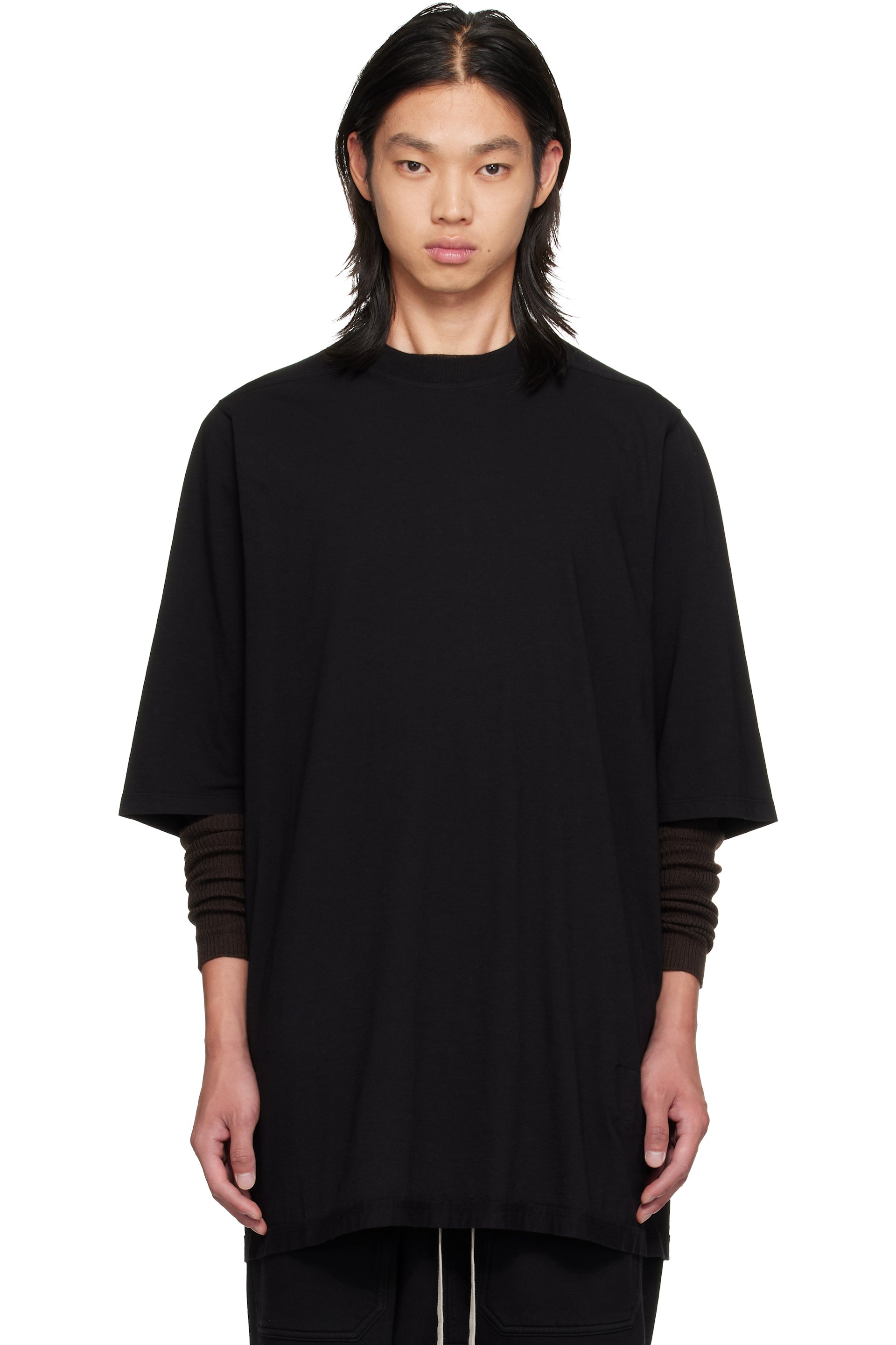 Rick Owens DRKSHDW - T-shirt à manches courtes surdimensionné noir - Temple