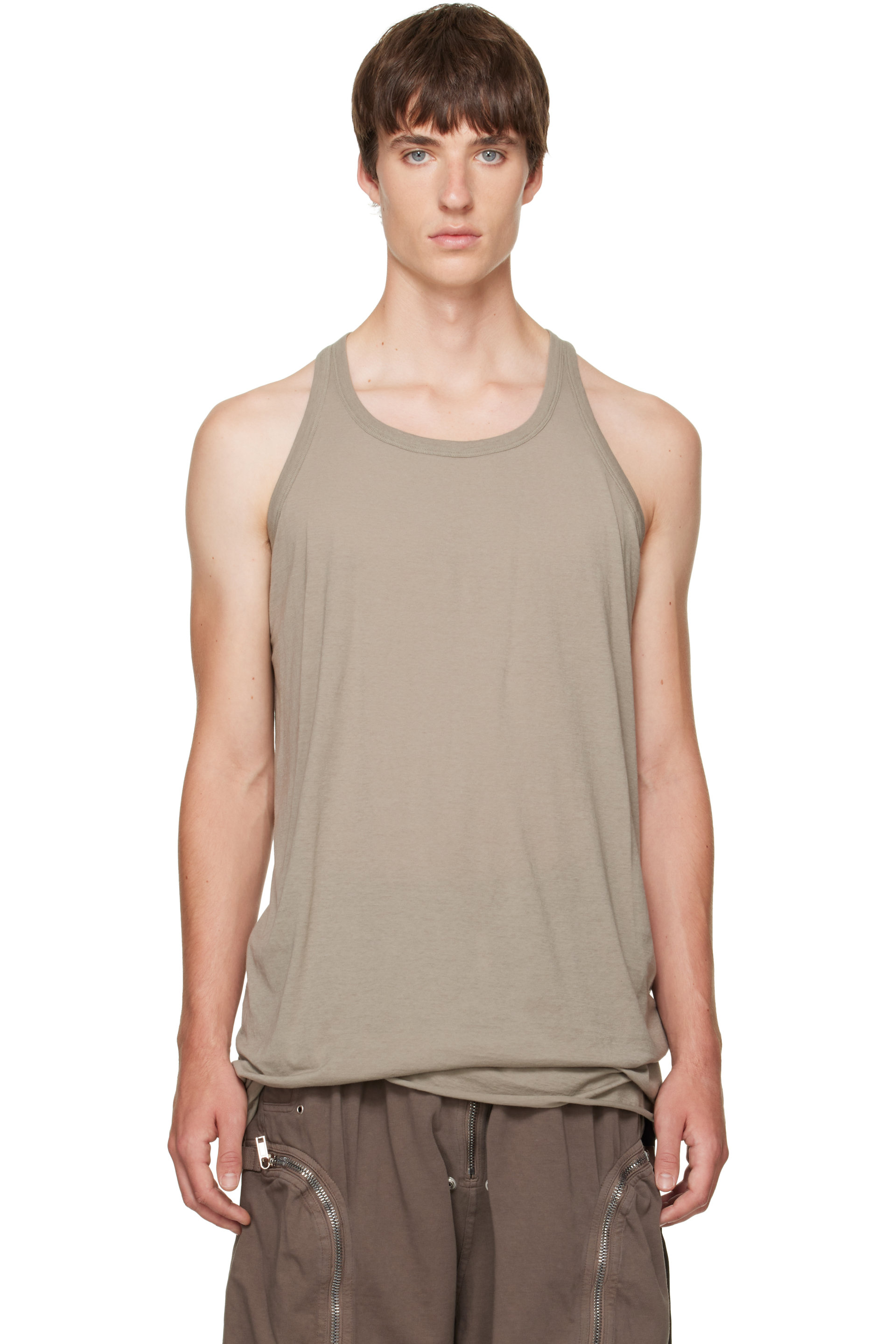 Rick Owens DRKSHDW - Taupe Tower Loose Tank Top