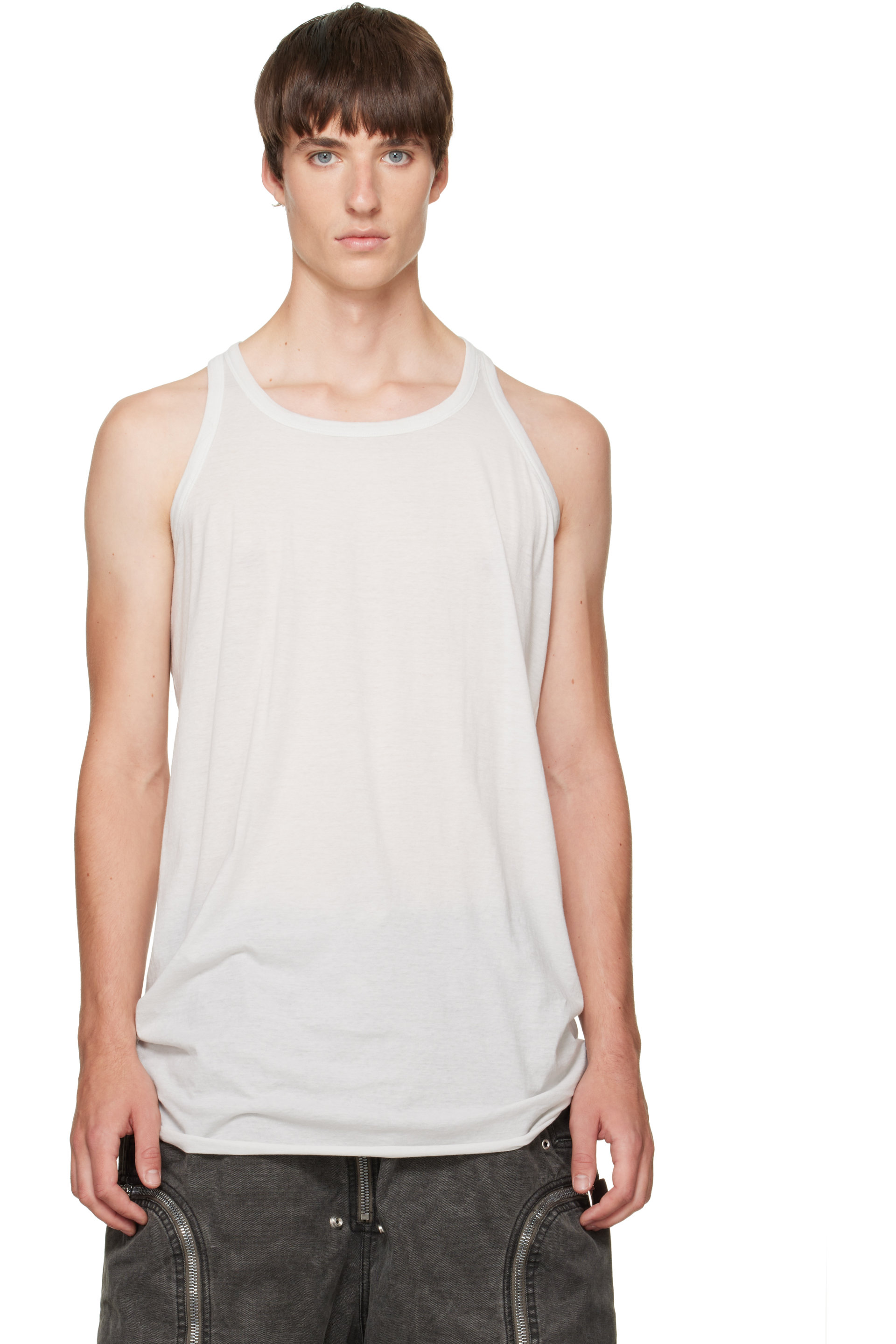 Rick Owens DRKSHDW - Off-White Tower Loose Tank Top