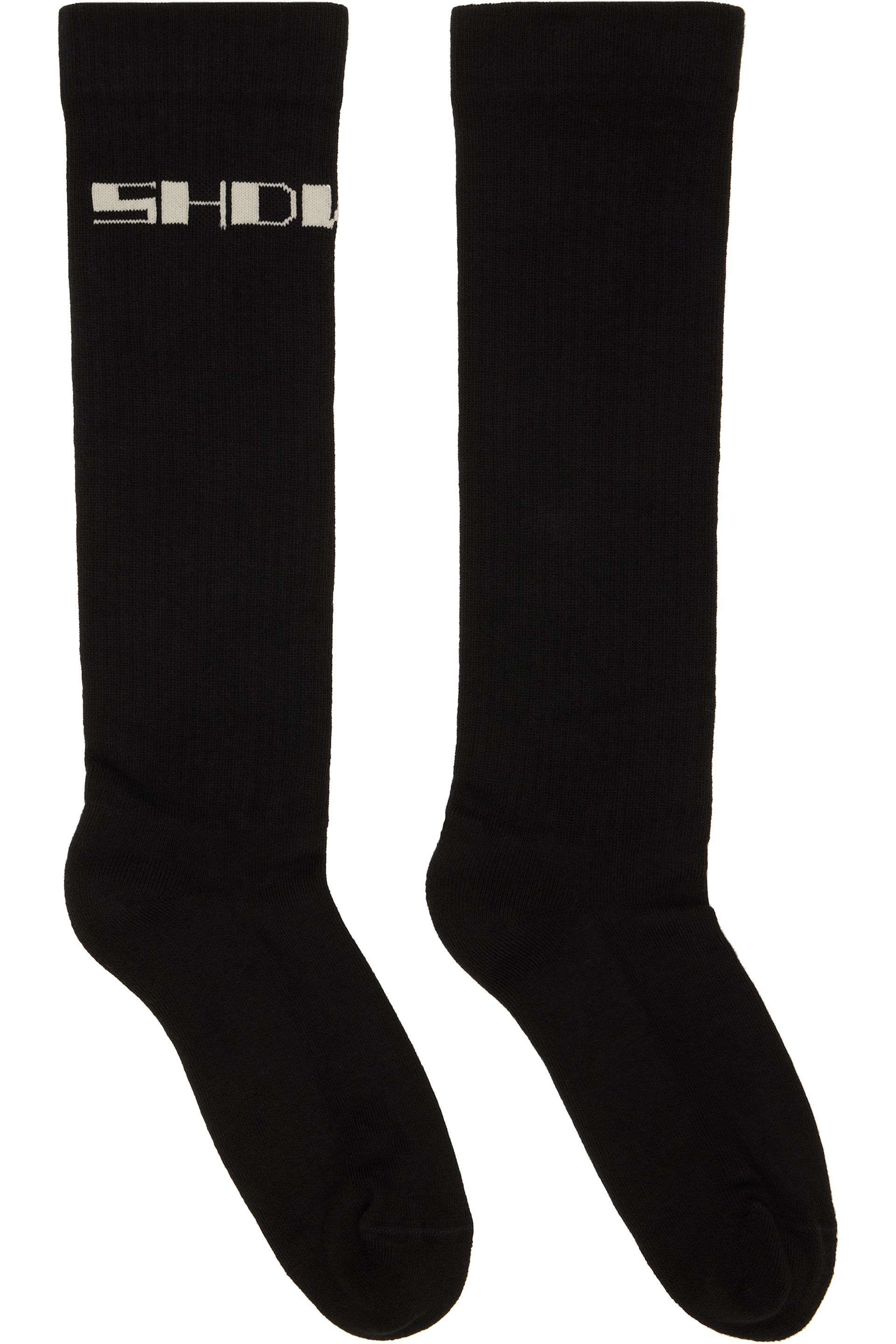 Rick Owens DRKSHDW - 黑色 Tower DRKSHDW 长筒袜
