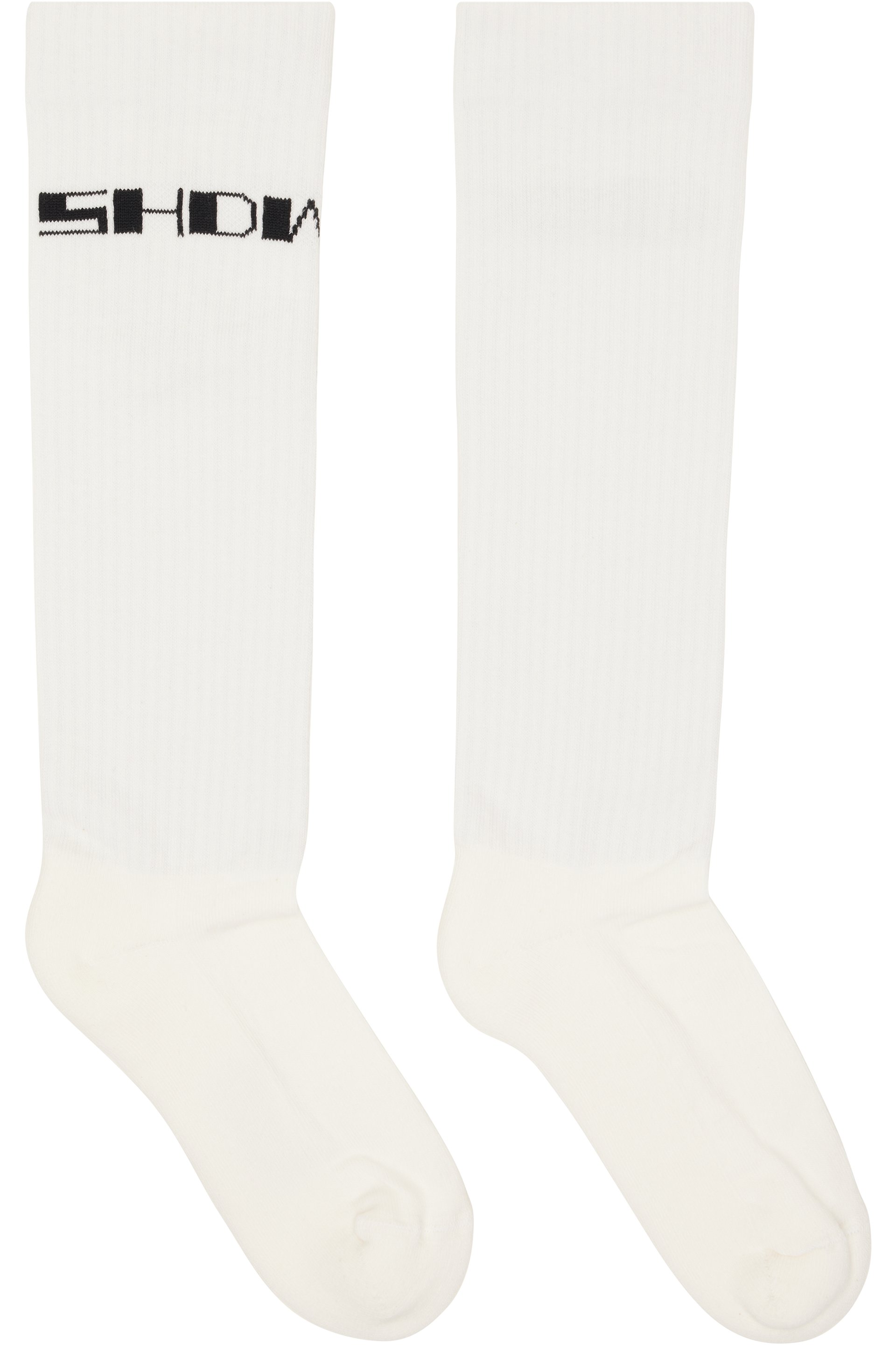 Rick Owens DRKSHDW - 白色 Tower DRKSHDW 长筒袜