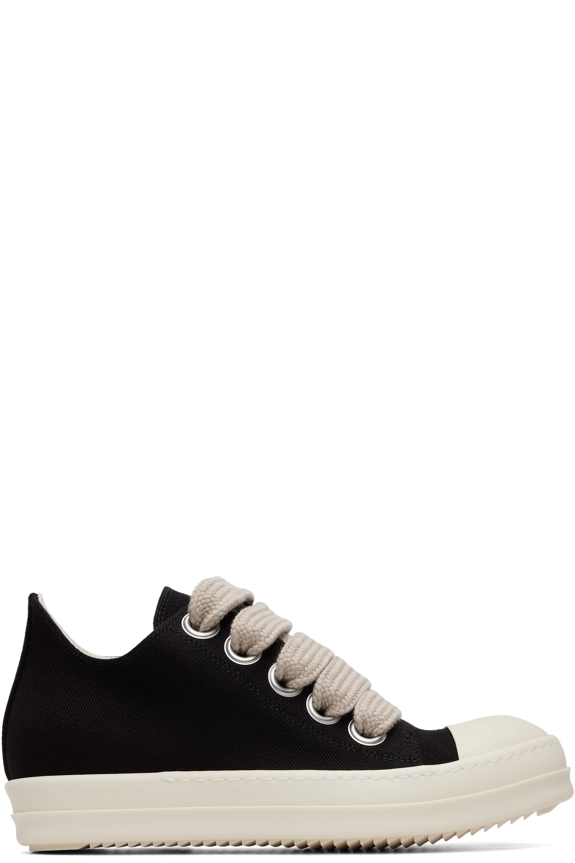 Rick Owens DRKSHDW - Black Tower Jumbolace Low Sneaks Sneakers