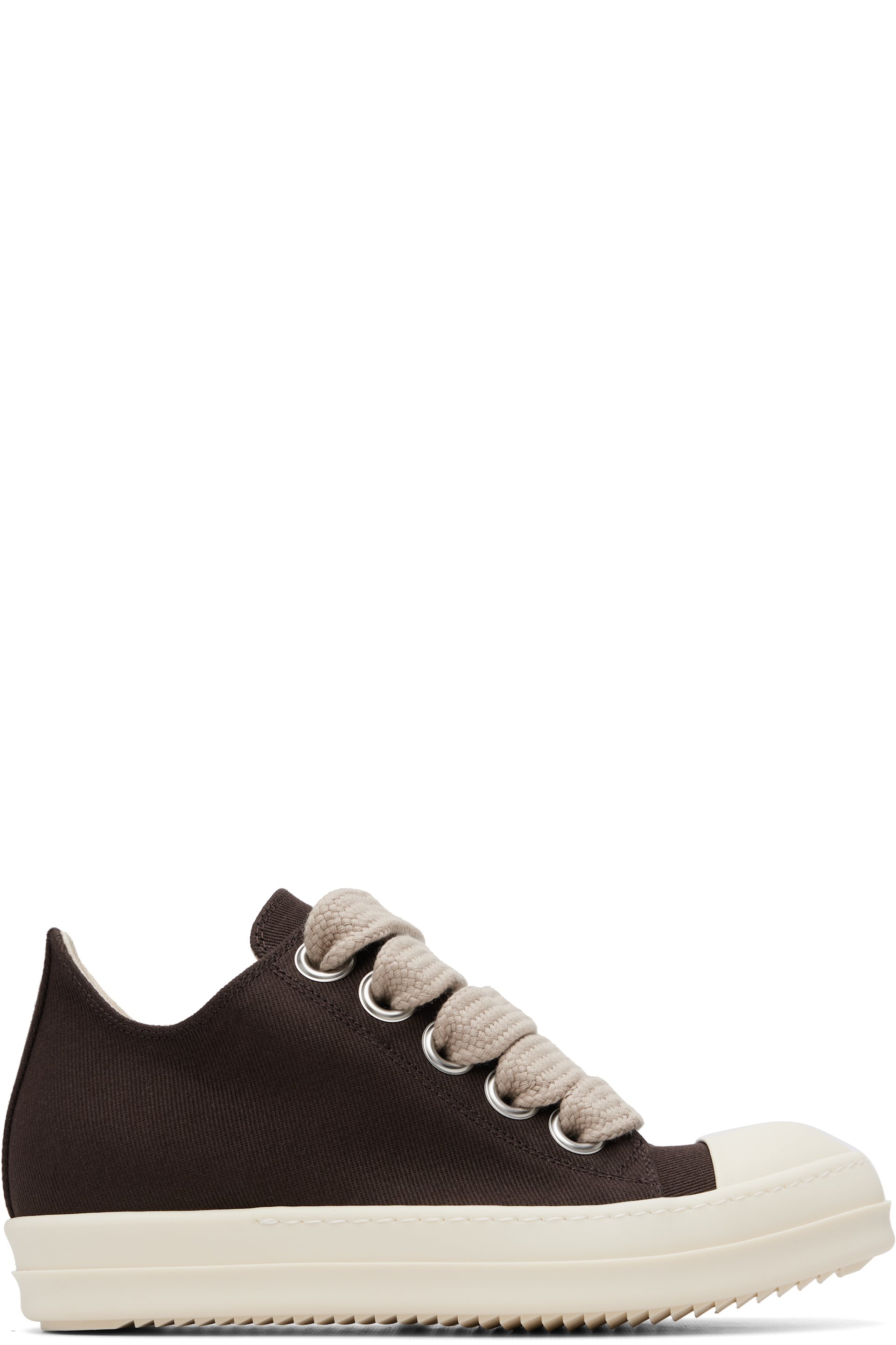 Rick Owens DRKSHDW - Brown Tower Jumbolace Low Sneaks Sneakers